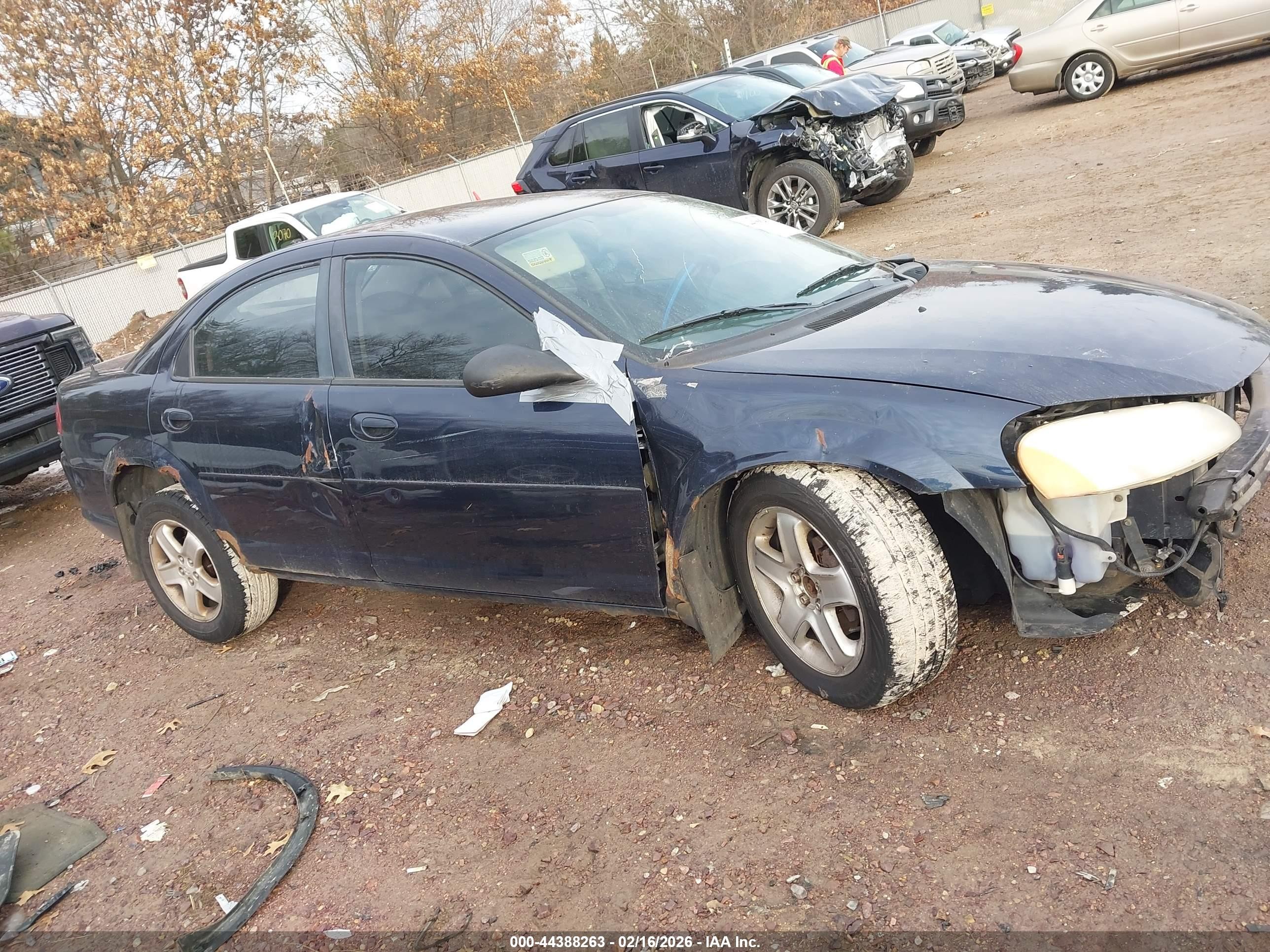2003 Dodge Stratus Sxt Синий vin: 1B3EL46XX3N501303