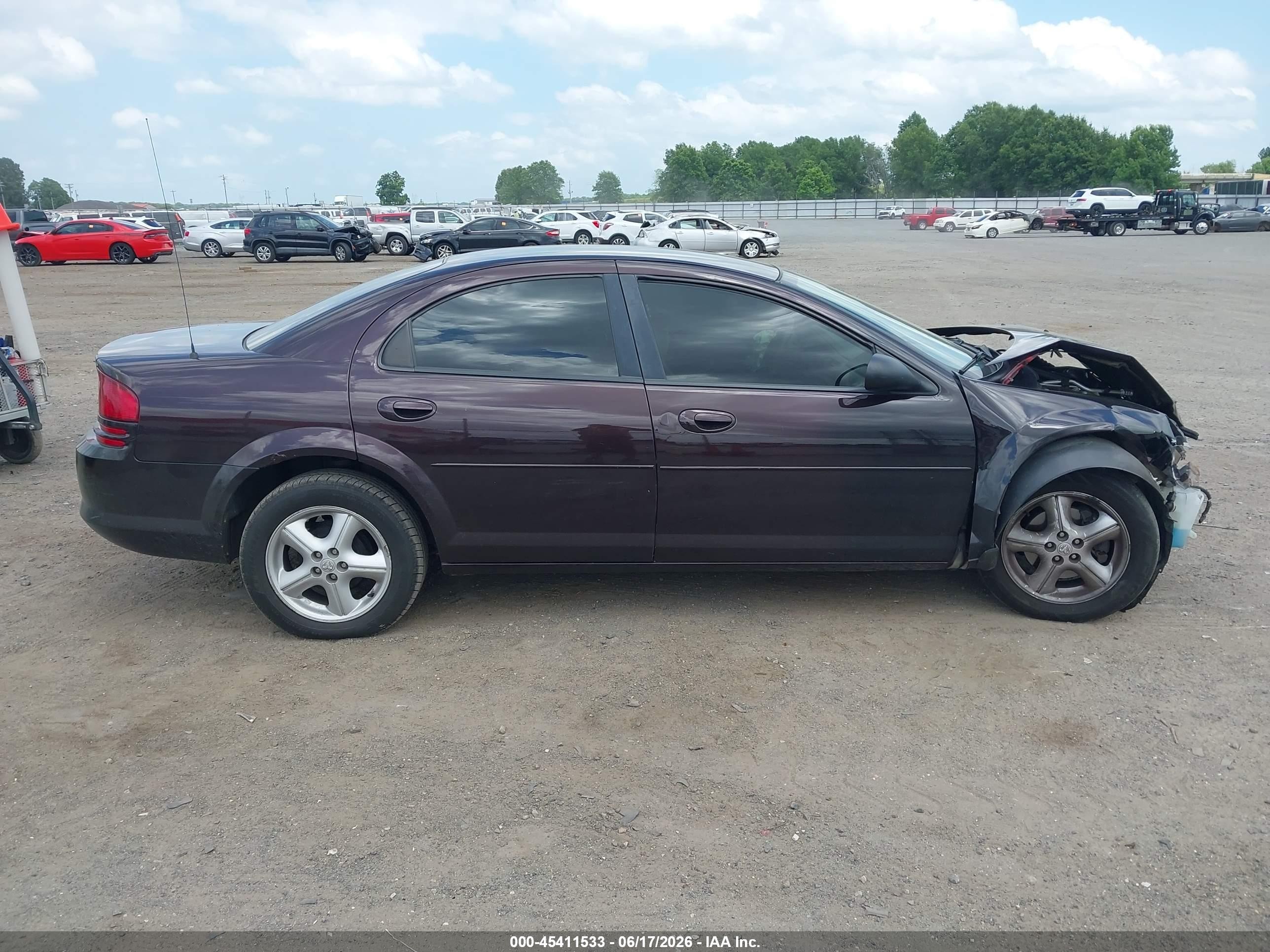 2004 Dodge Stratus Sxt Purple vin: 1B3EL46XX4N274874