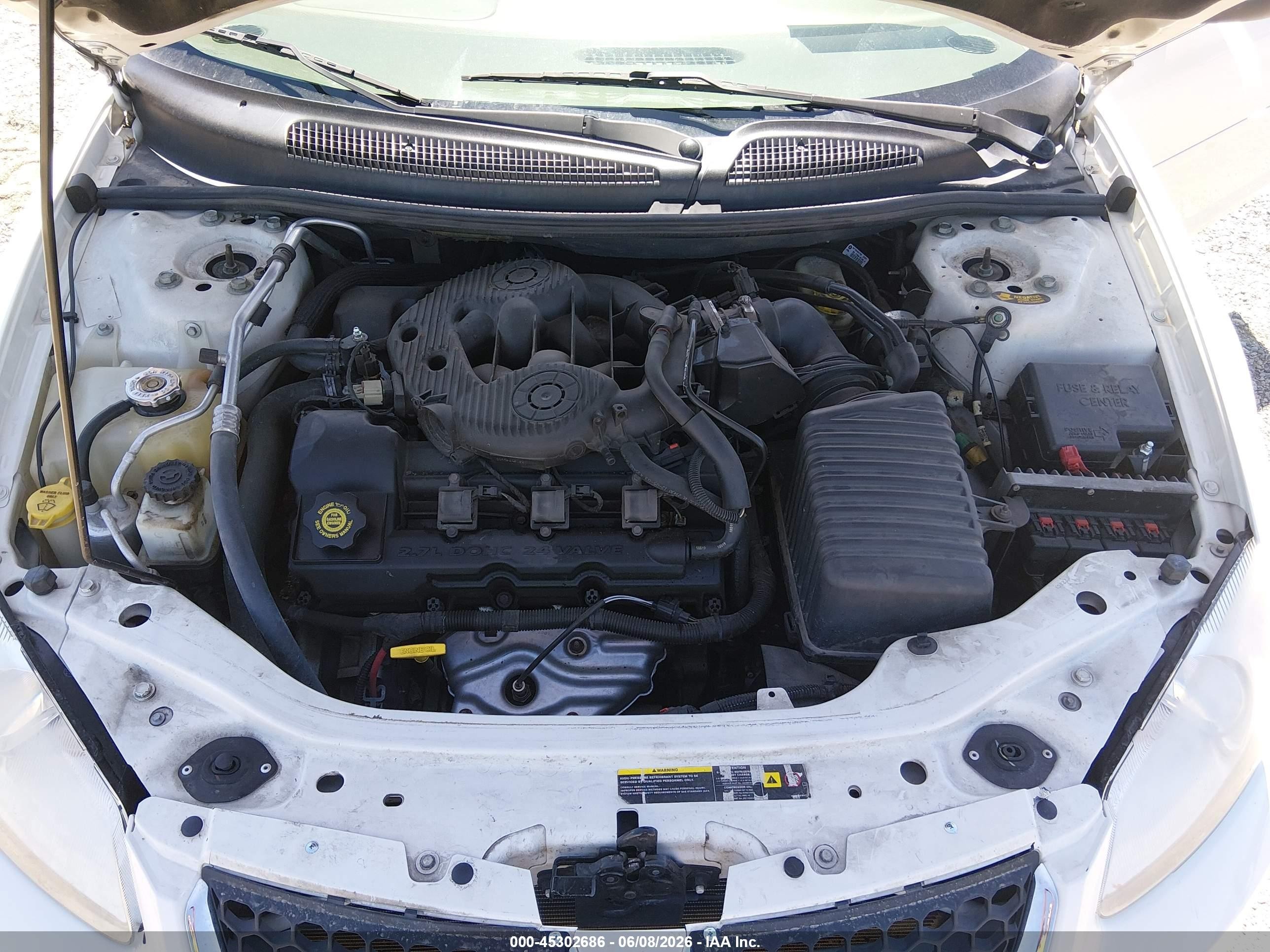 2004 Dodge Stratus Es White vin: 1B3EL56R04N301832
