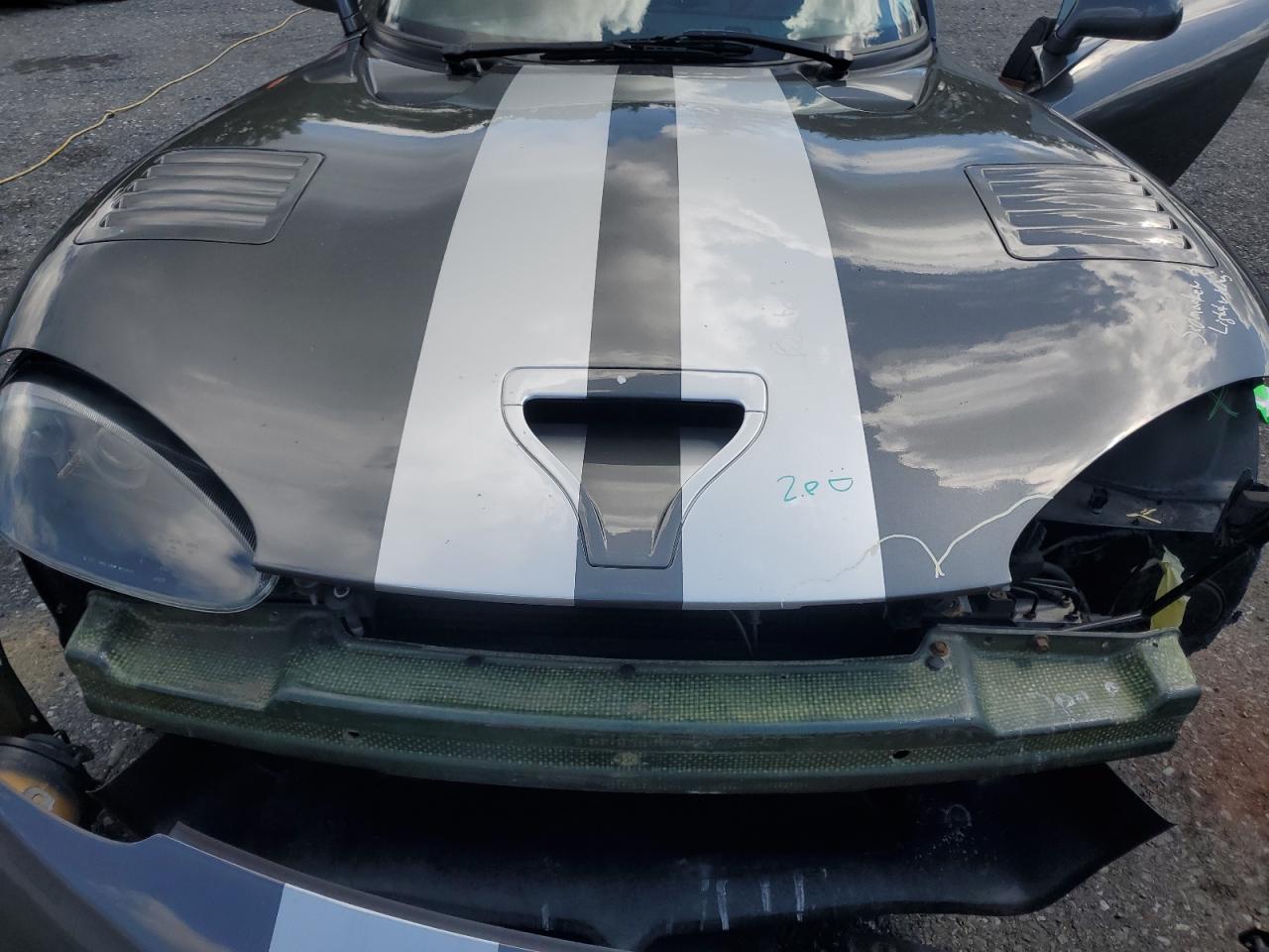 2002 Dodge Viper Gts Gray vin: 1B3ER69E22V100783