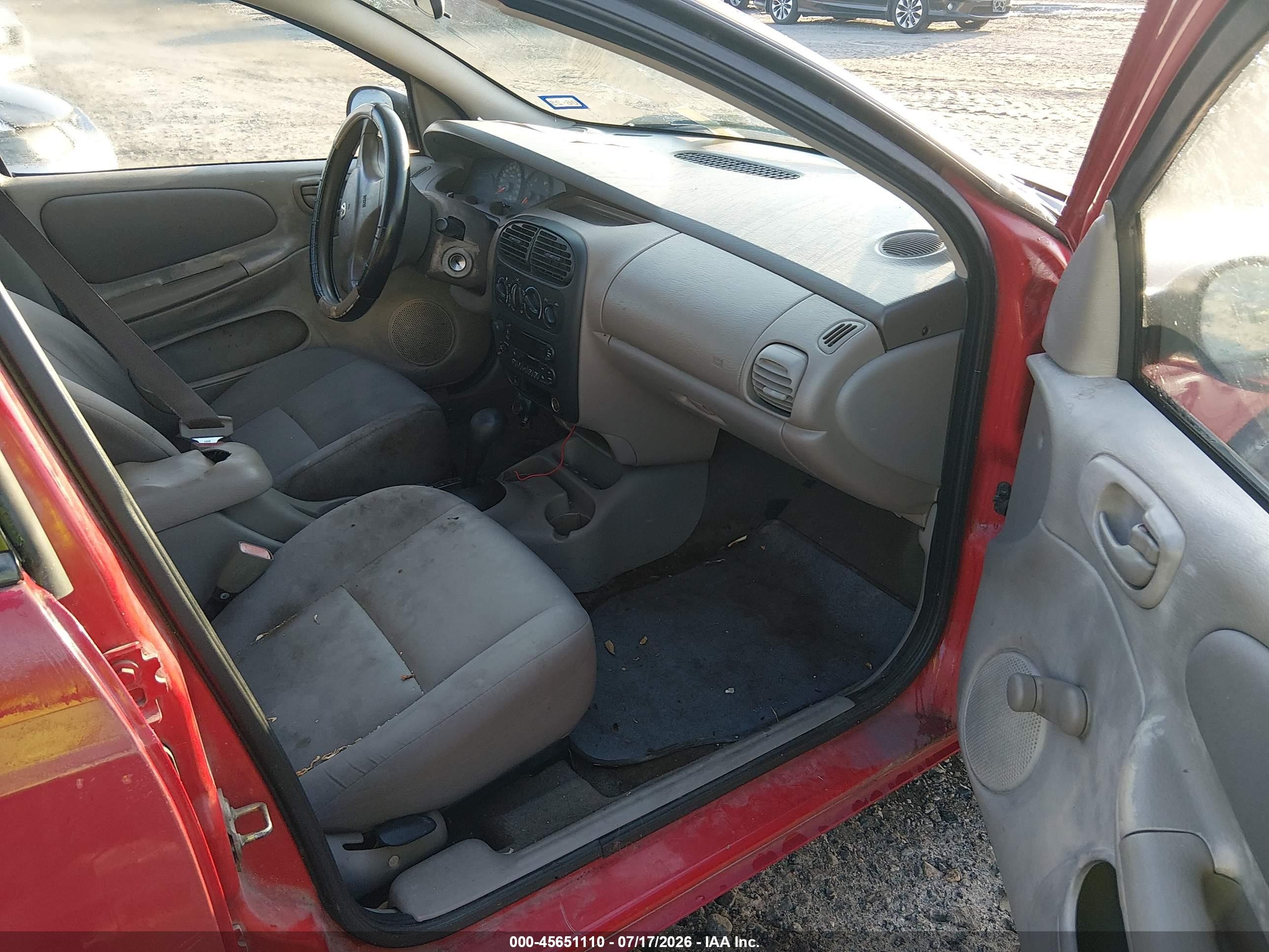 2004 Dodge Neon Se Red vin: 1B3ES26C04D557391