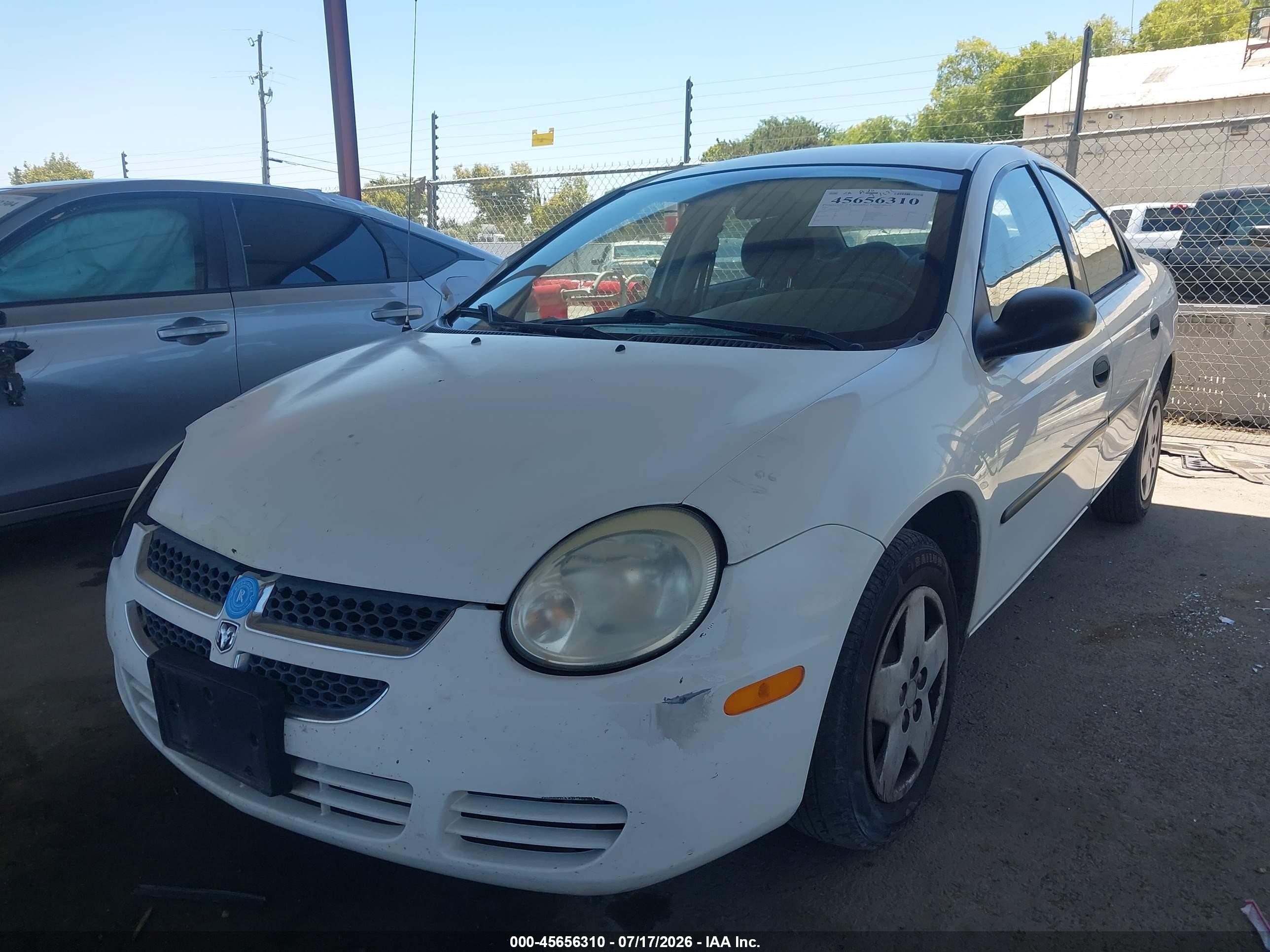 2004 Dodge Neon Se White vin: 1B3ES26C24D506197