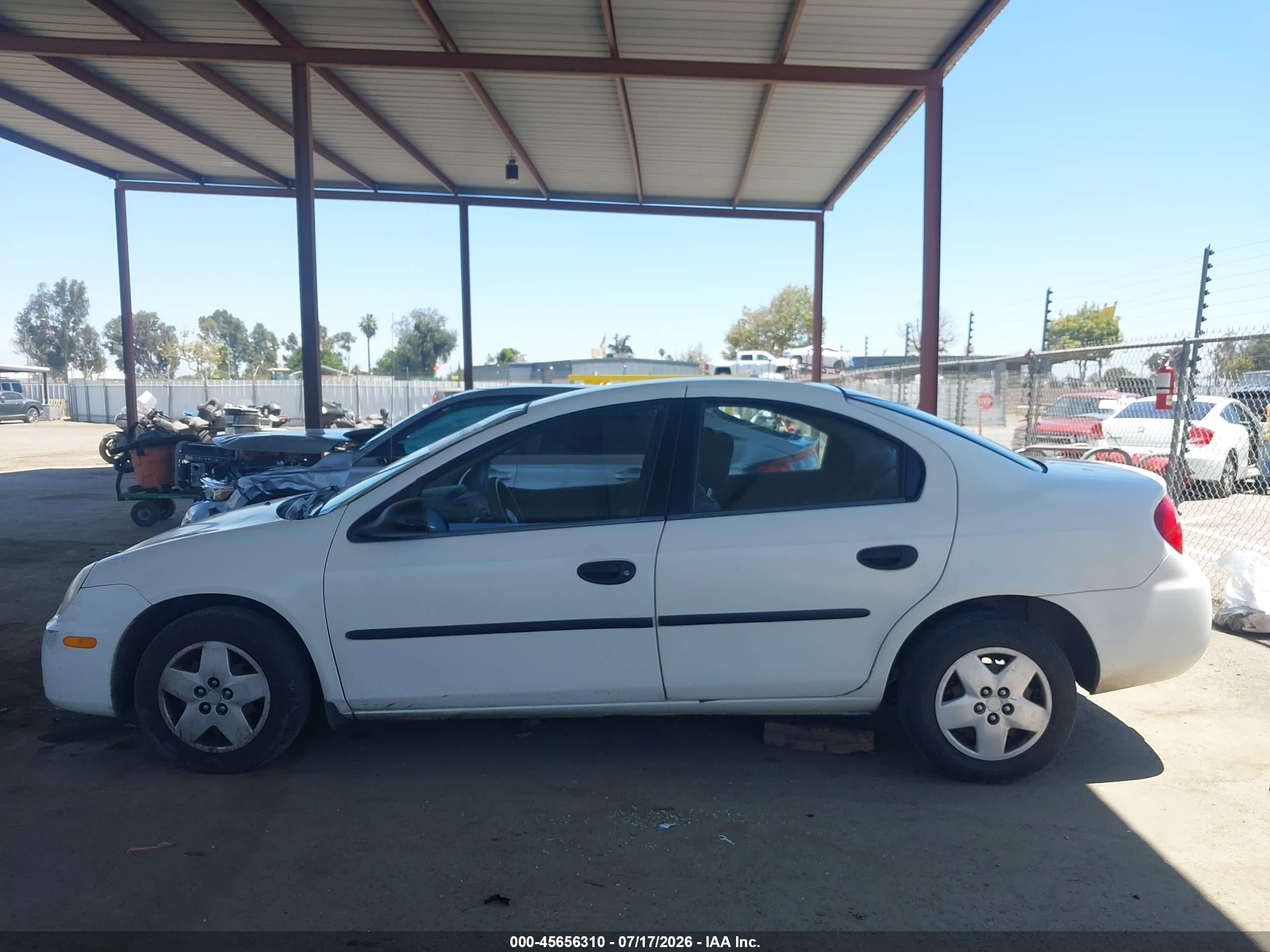 2004 Dodge Neon Se White vin: 1B3ES26C24D506197