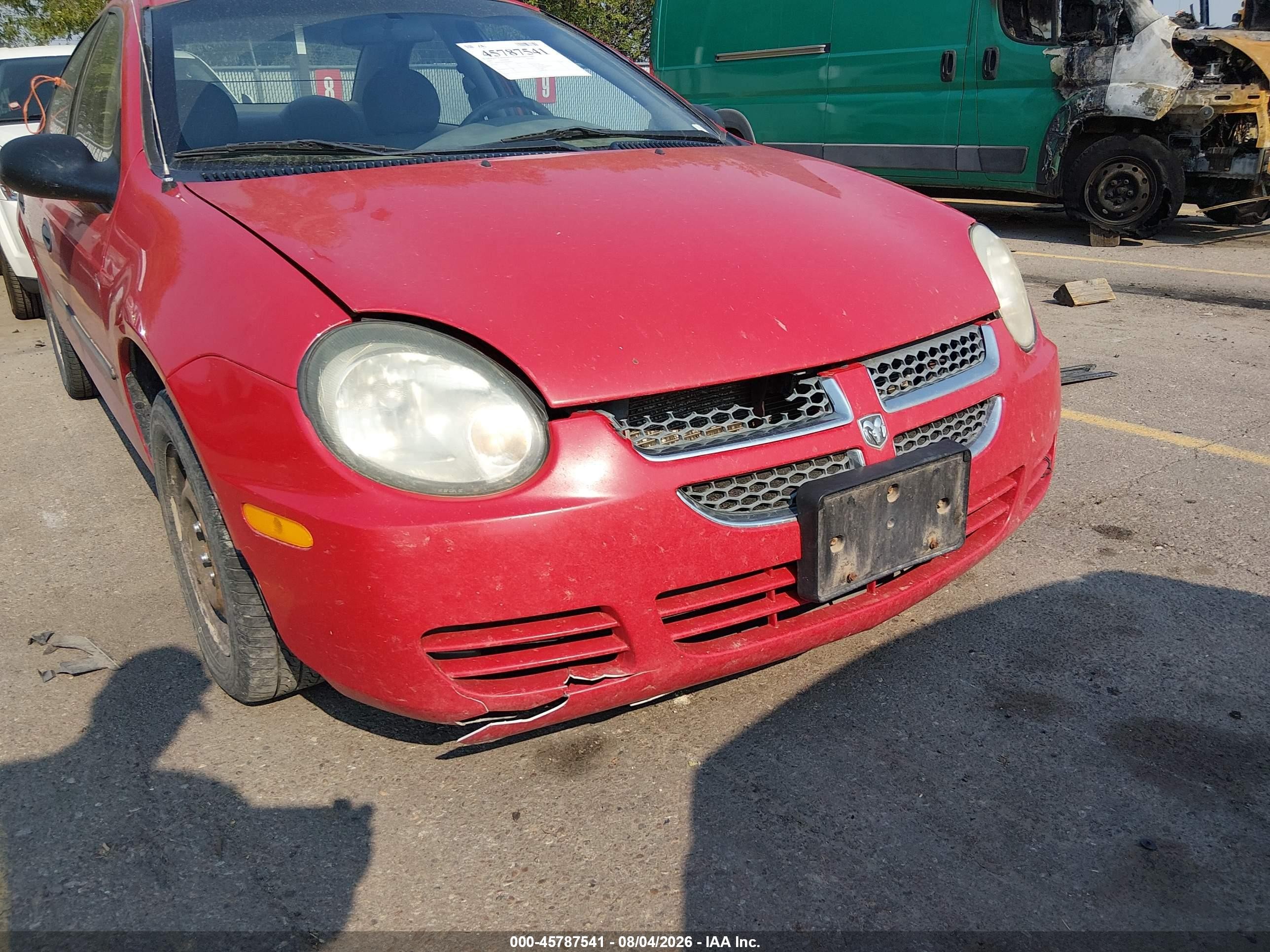 2003 Dodge Neon Se Red vin: 1B3ES26C43D208507