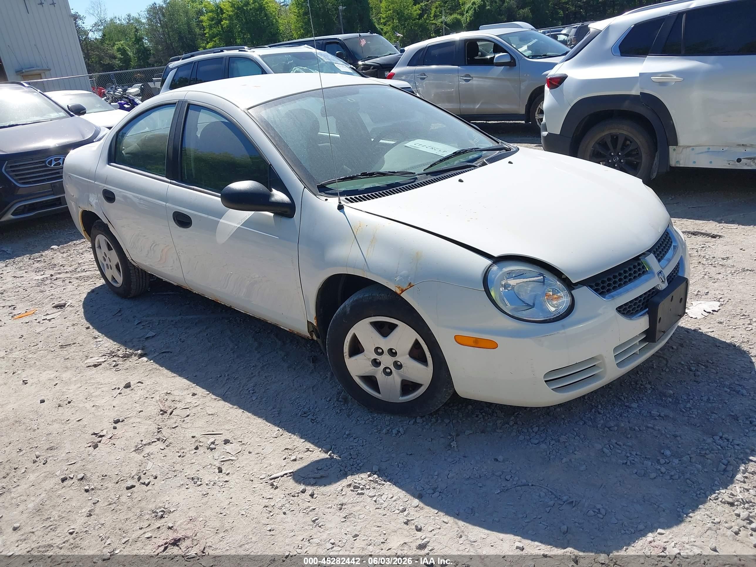 2004 Dodge Neon Se White vin: 1B3ES26C54D643909