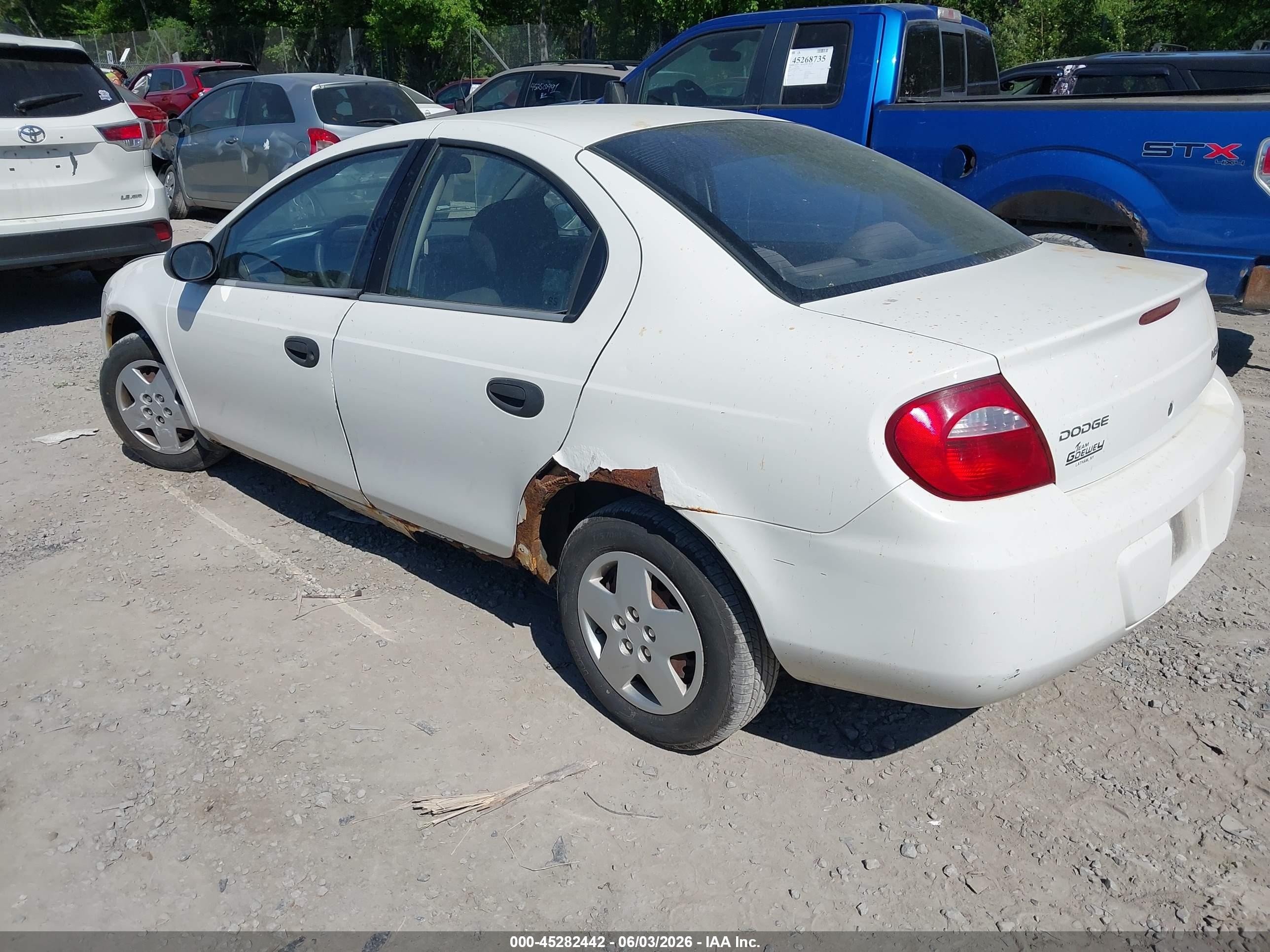 2004 Dodge Neon Se White vin: 1B3ES26C54D643909