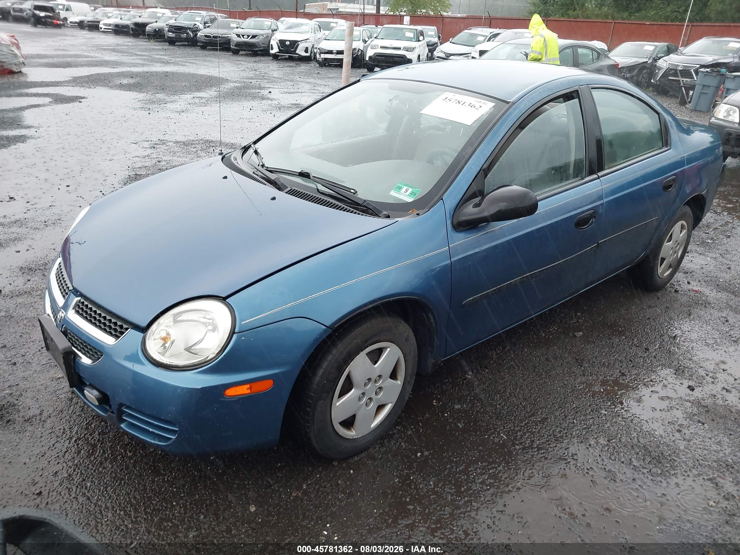 2003 Dodge Neon Se Blue vin: 1B3ES26C63D261662