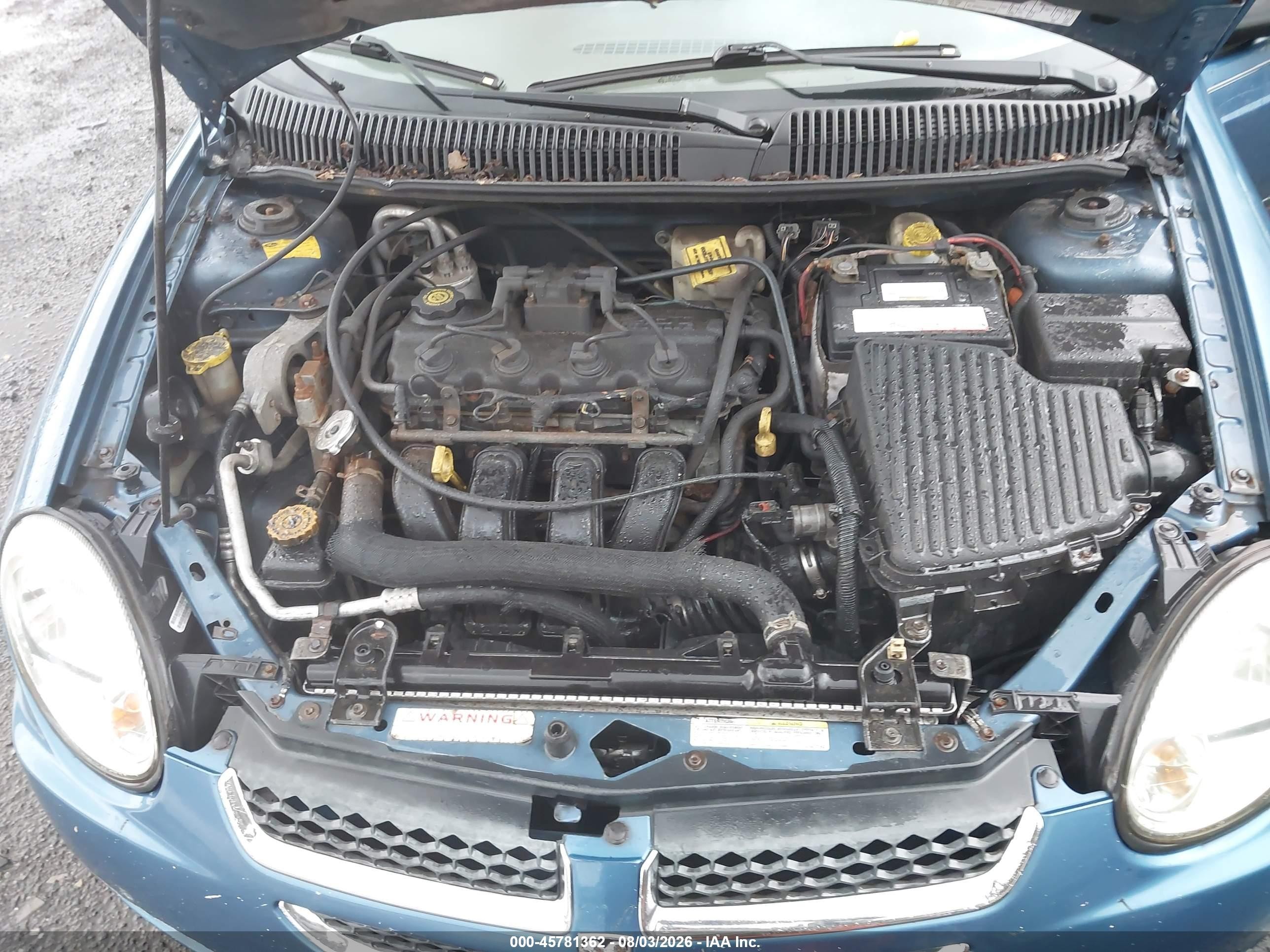 2003 Dodge Neon Se Blue vin: 1B3ES26C63D261662