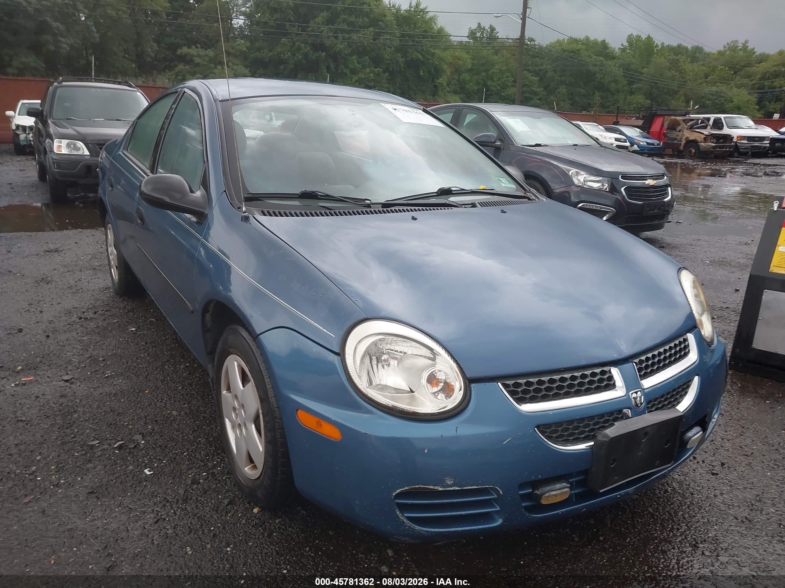 2003 Dodge Neon Se Blue vin: 1B3ES26C63D261662