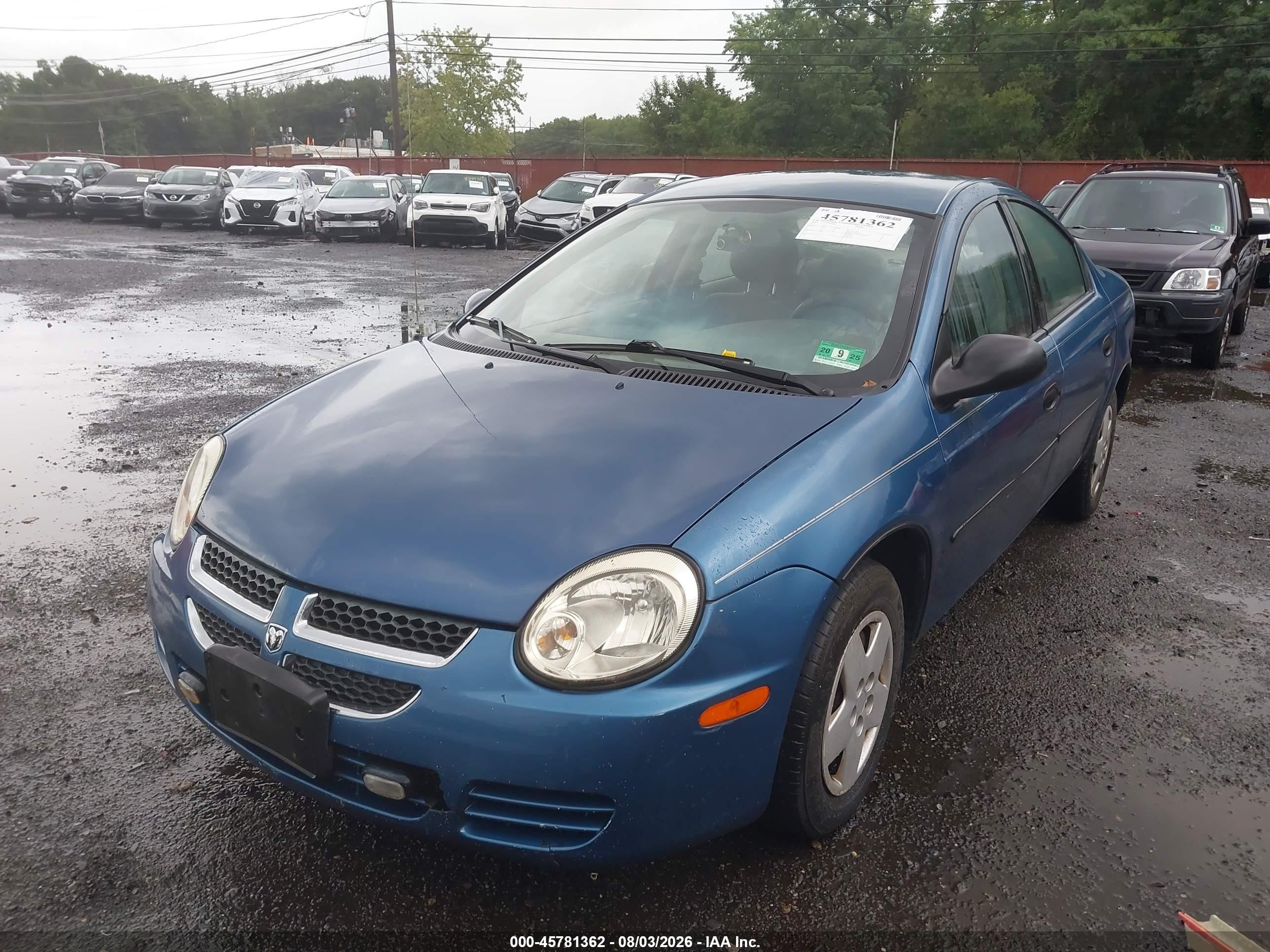 2003 Dodge Neon Se Blue vin: 1B3ES26C63D261662