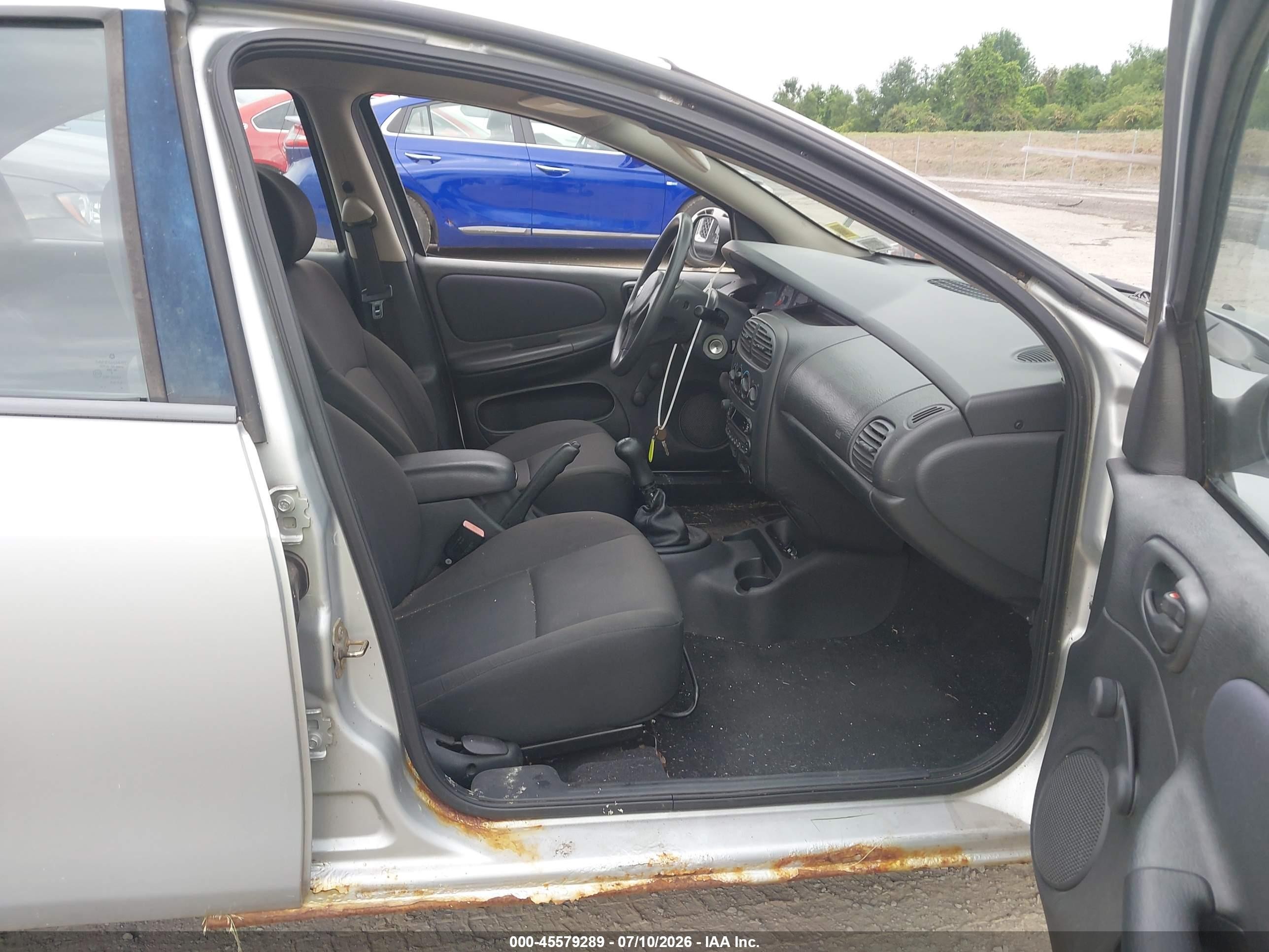 2005 Dodge Neon Se Silver vin: 1B3ES26C75D236899