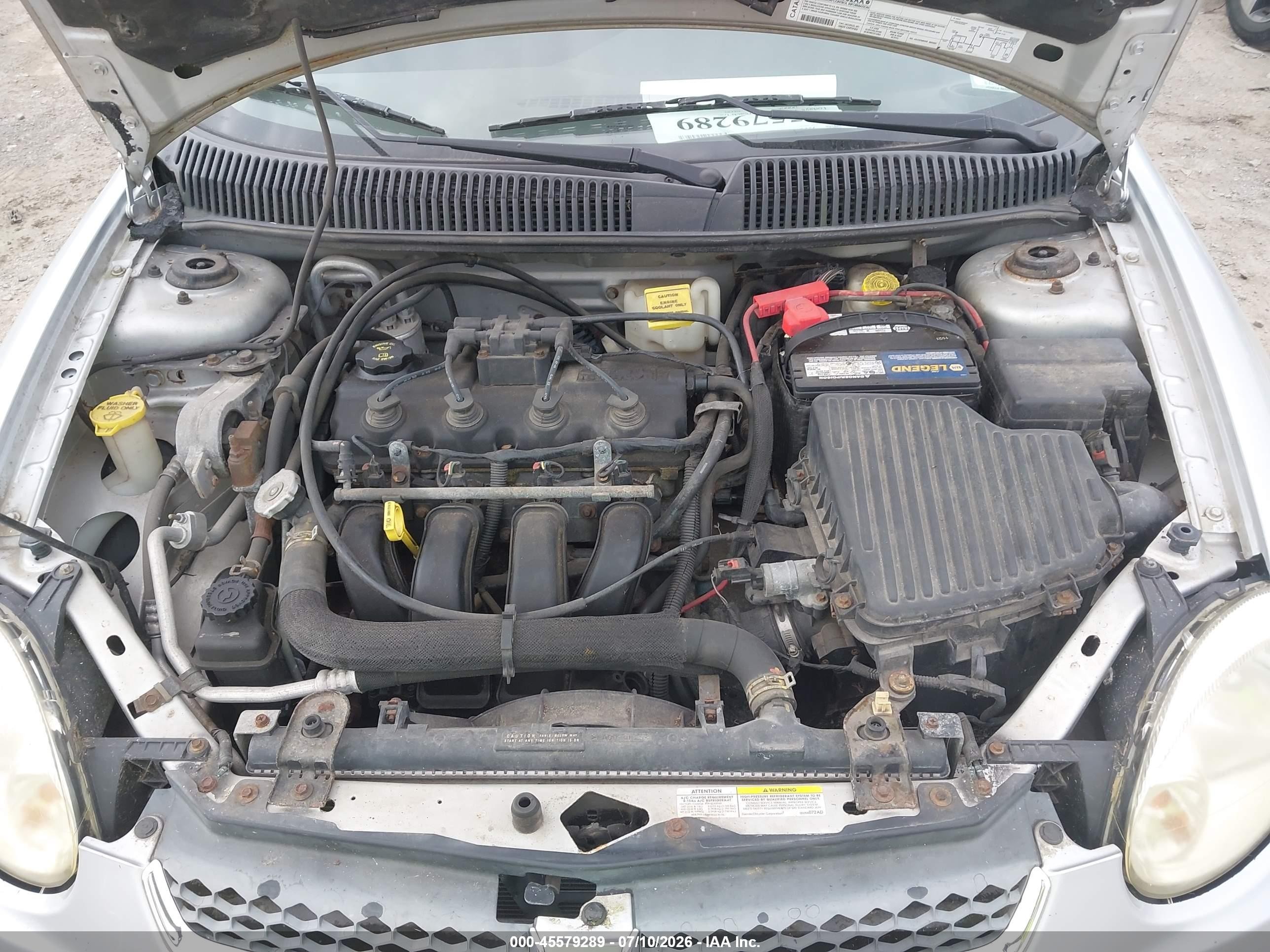 2005 Dodge Neon Se Silver vin: 1B3ES26C75D236899