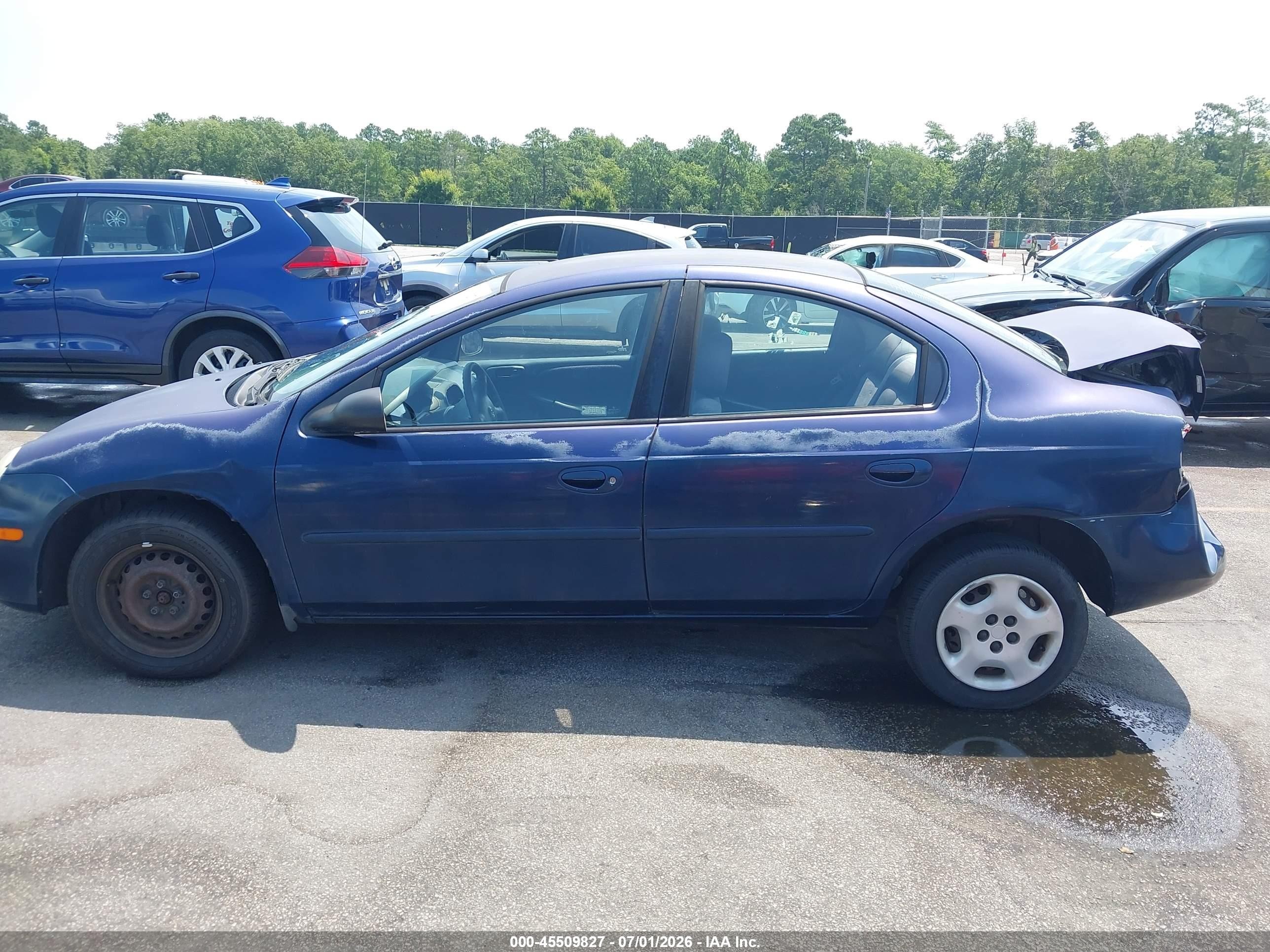 2002 Dodge Neon   Синий vin: 1B3ES26C92D586661