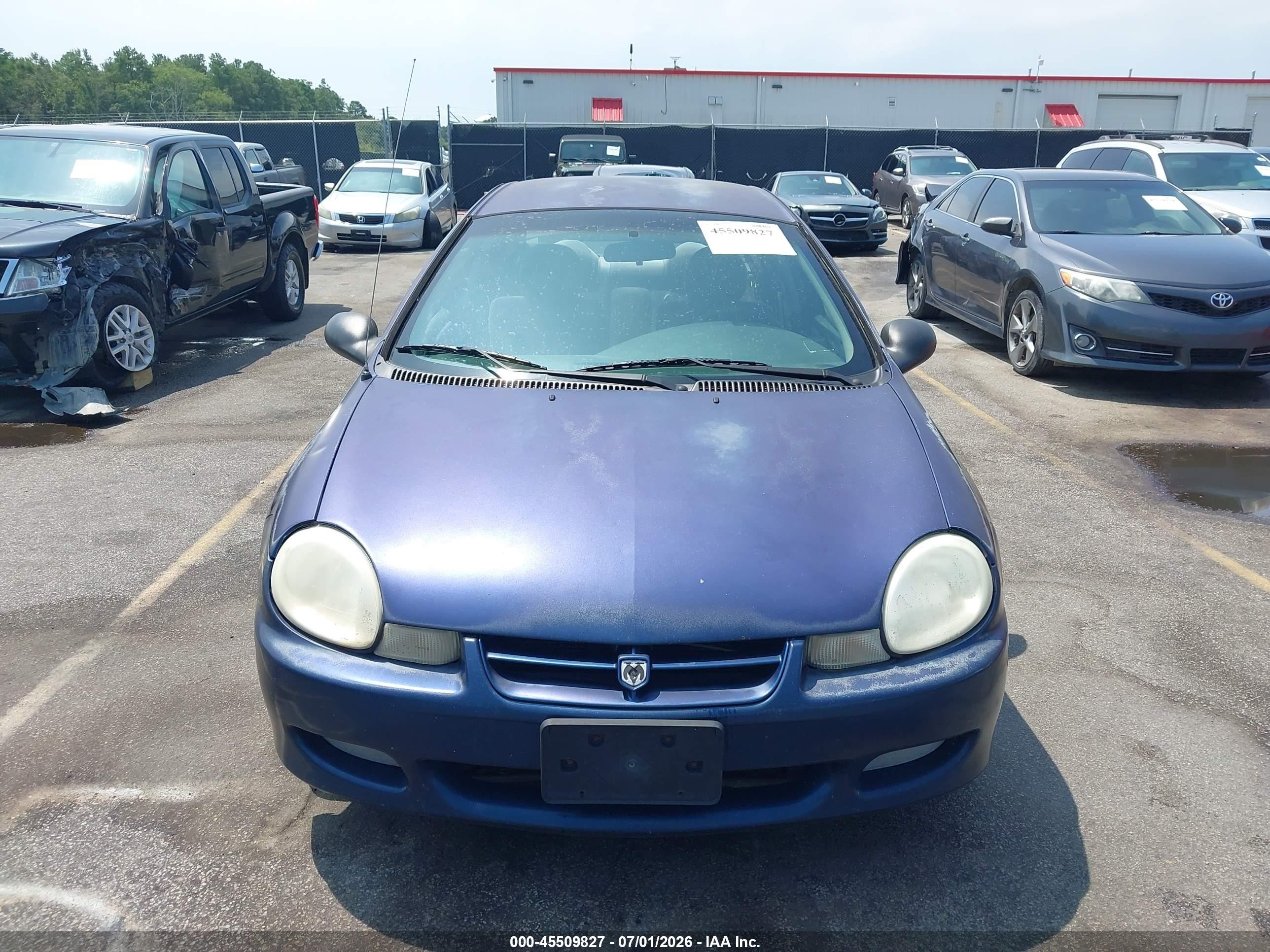 2002 Dodge Neon   Синий vin: 1B3ES26C92D586661