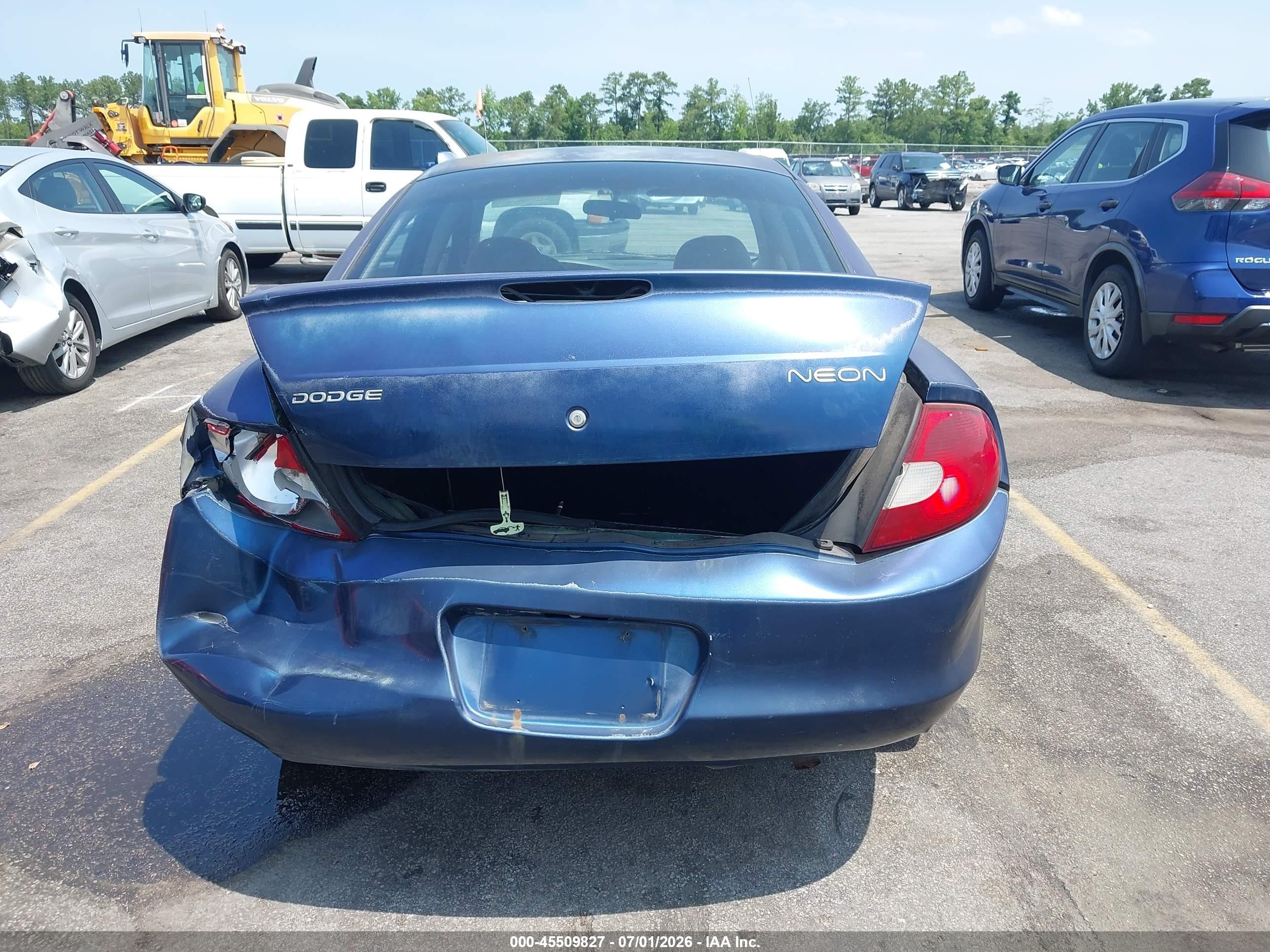 2002 Dodge Neon   Blue vin: 1B3ES26C92D586661