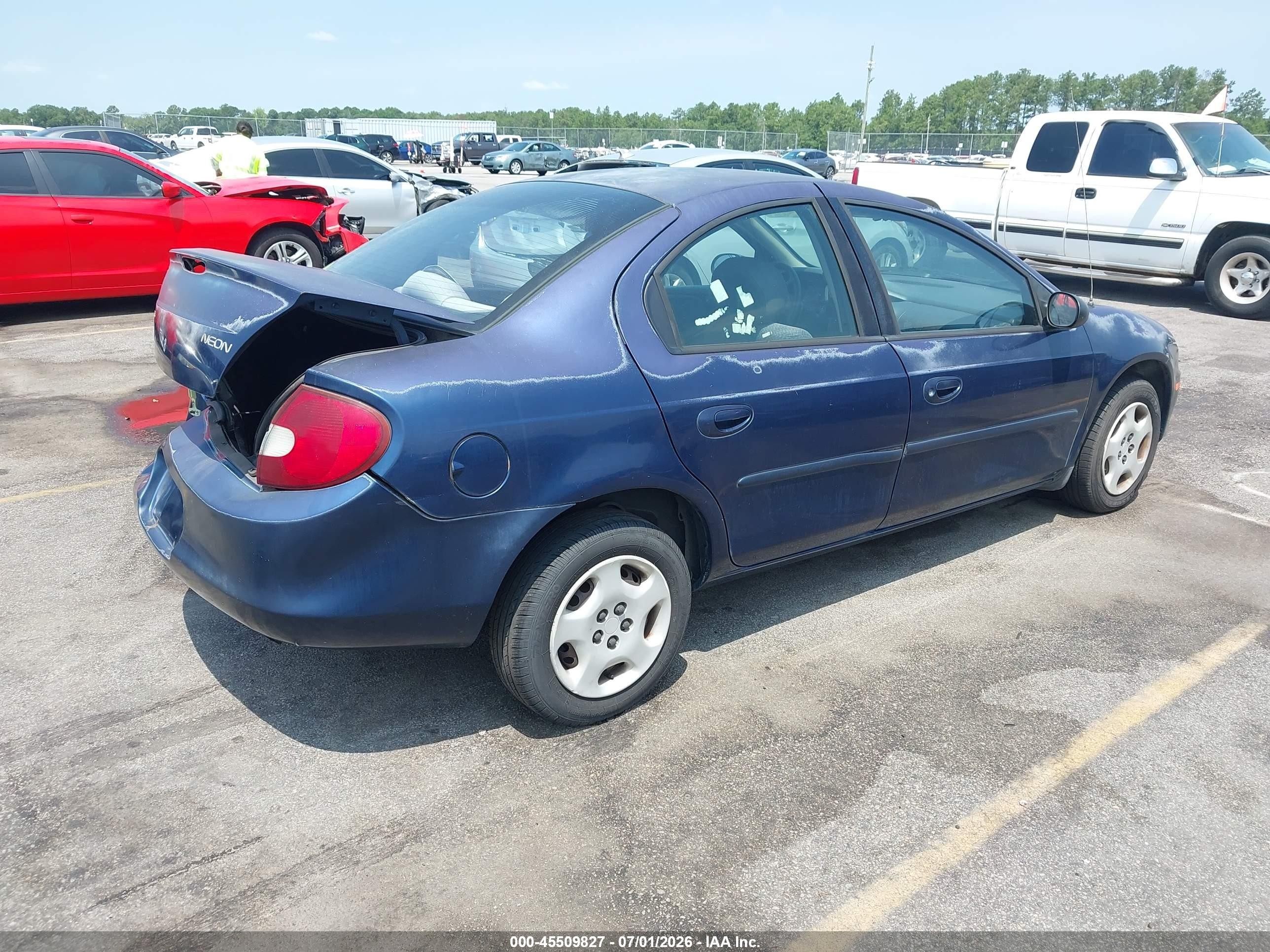 2002 Dodge Neon   Blue vin: 1B3ES26C92D586661