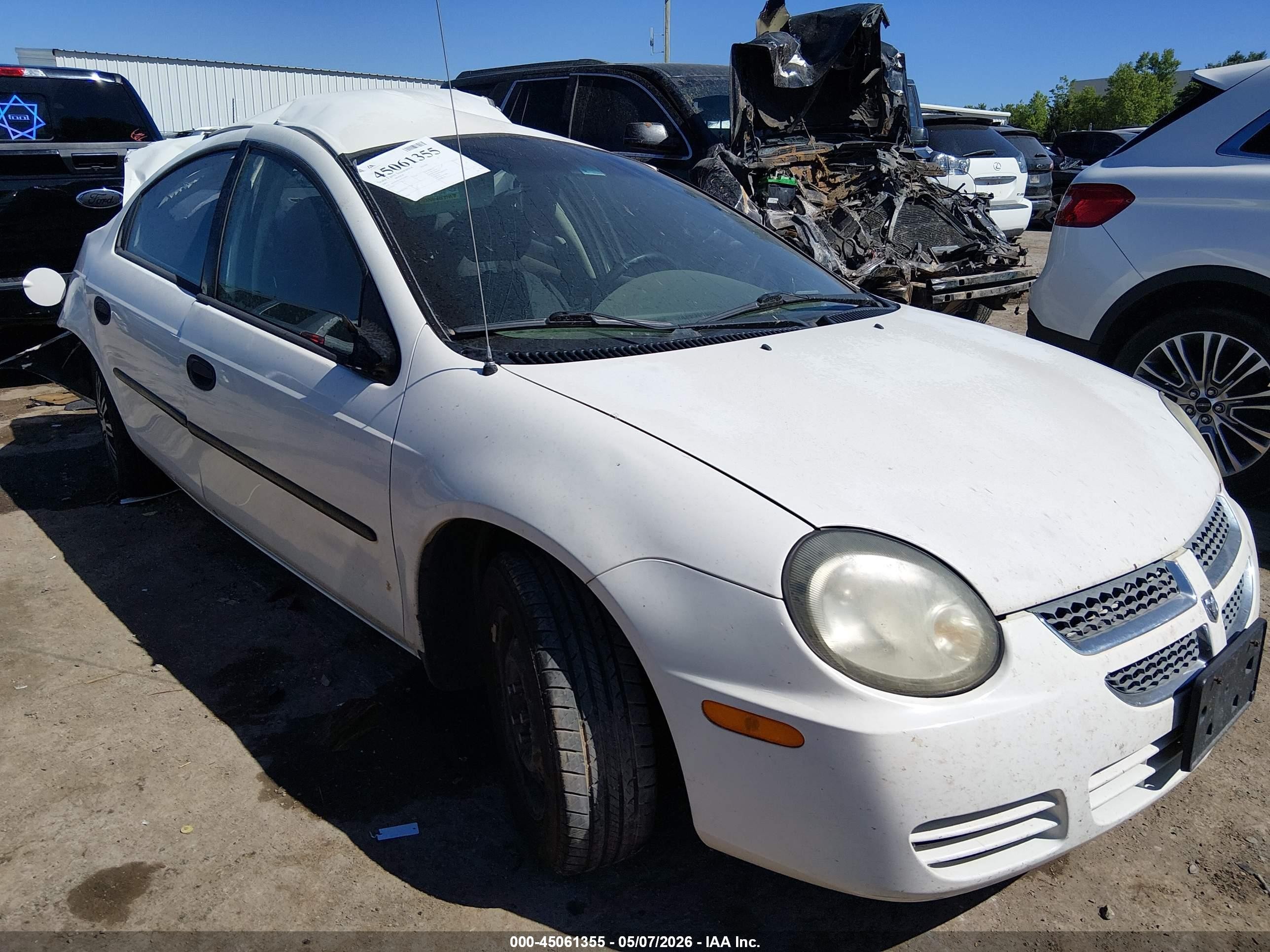 2003 Dodge Neon Se White vin: 1B3ES26C93D155951