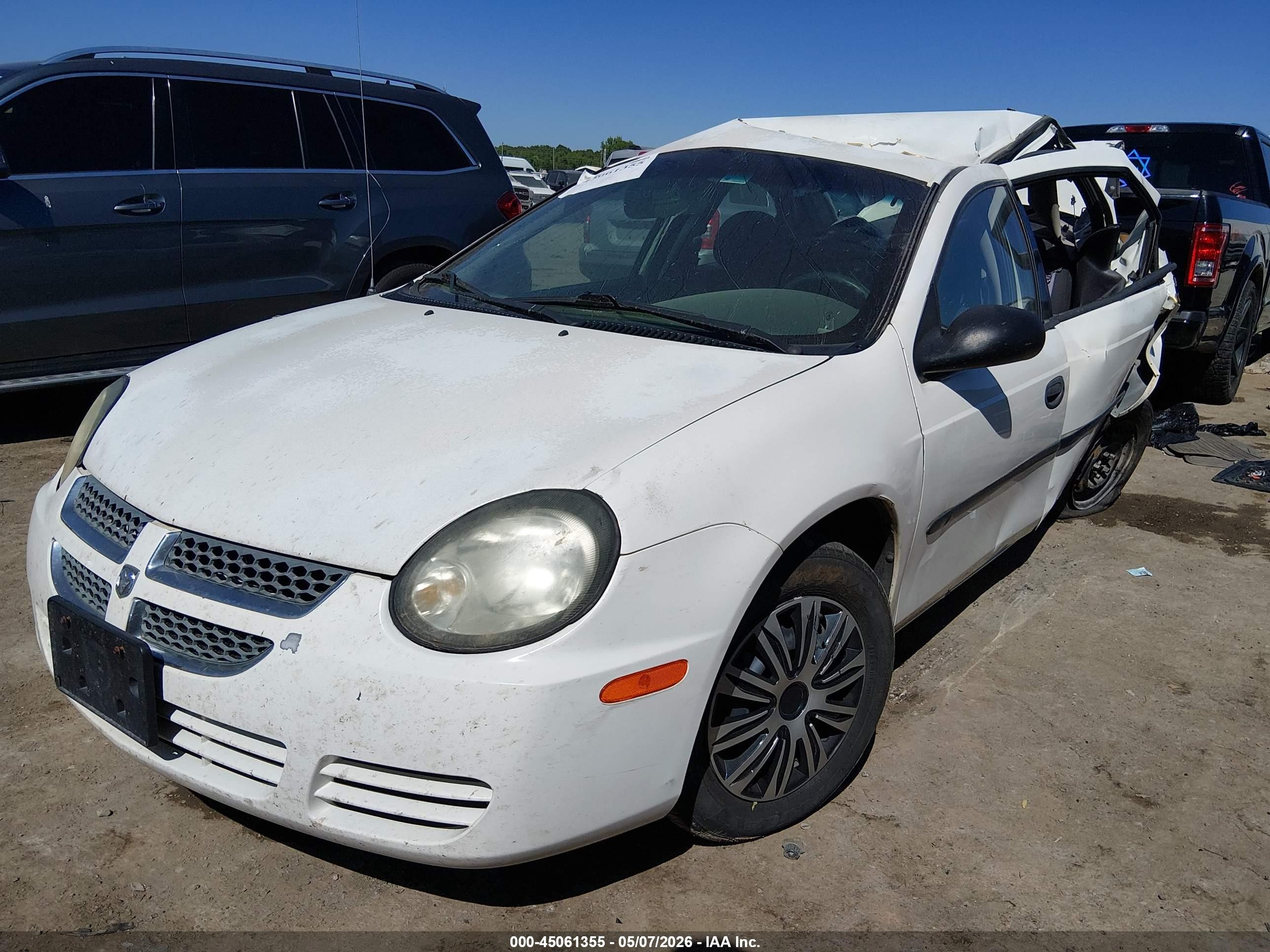2003 Dodge Neon Se White vin: 1B3ES26C93D155951
