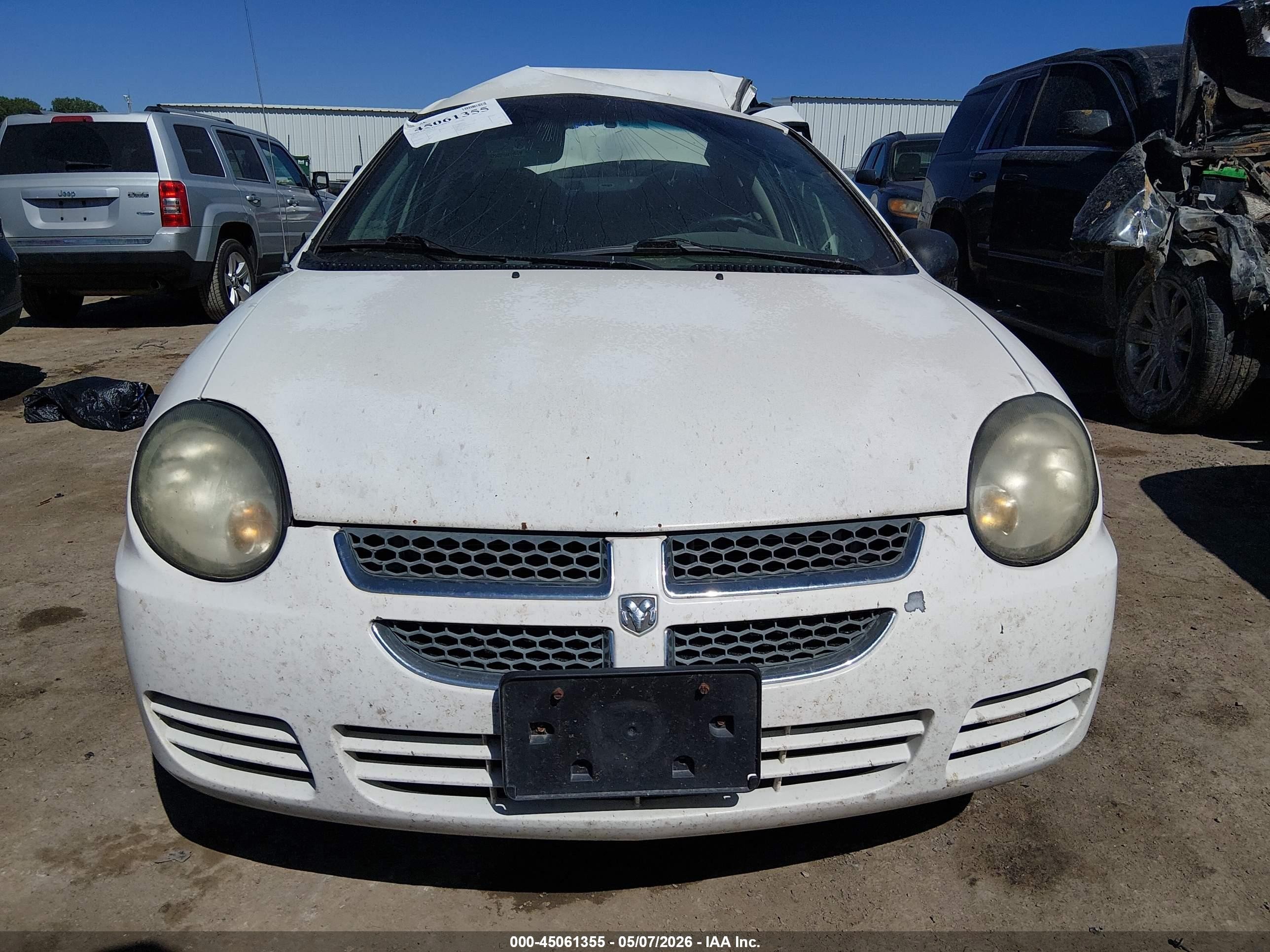 2003 Dodge Neon Se White vin: 1B3ES26C93D155951