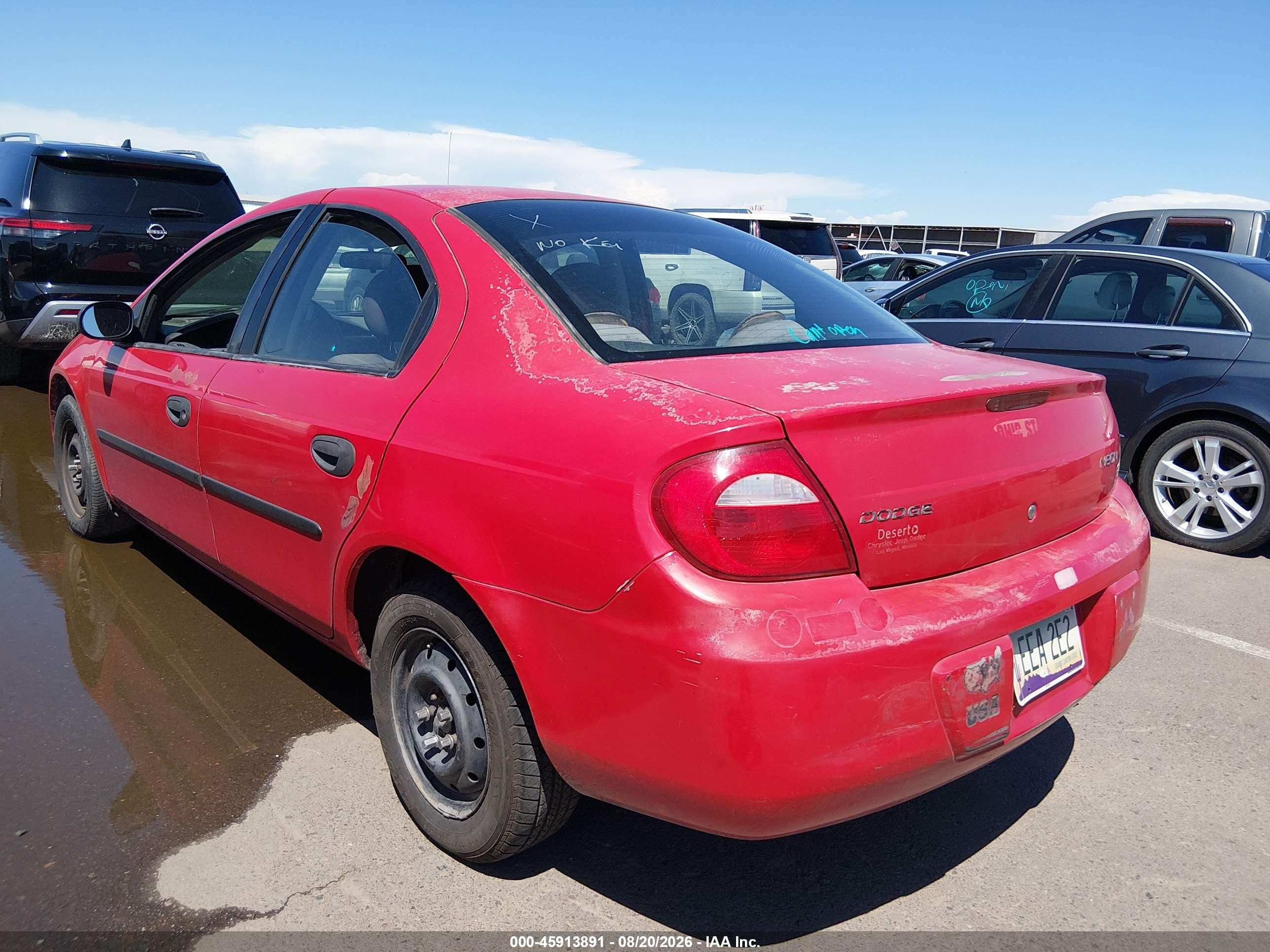 2004 Dodge Neon Se Red vin: 1B3ES26C94D570818