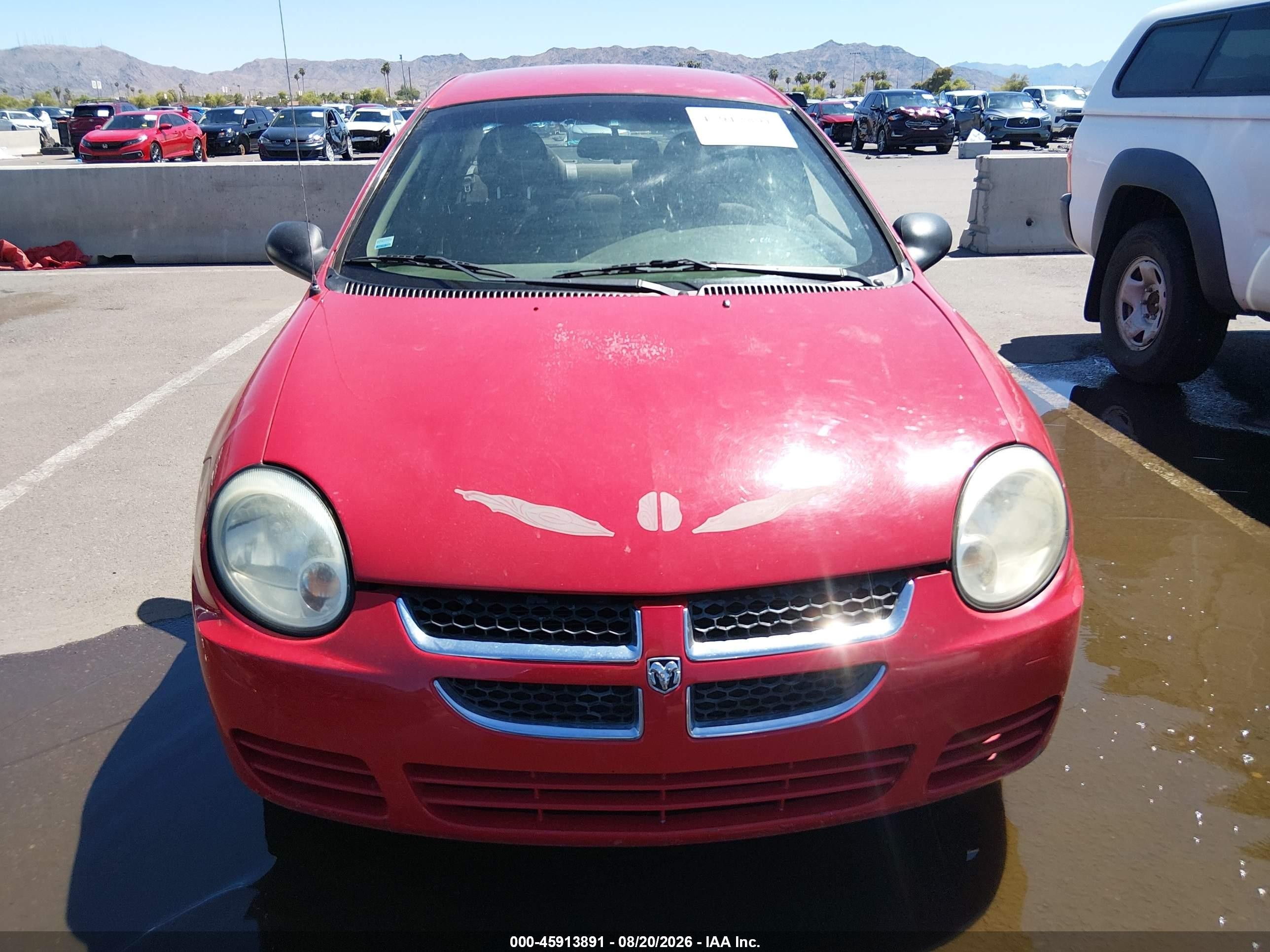 2004 Dodge Neon Se Red vin: 1B3ES26C94D570818