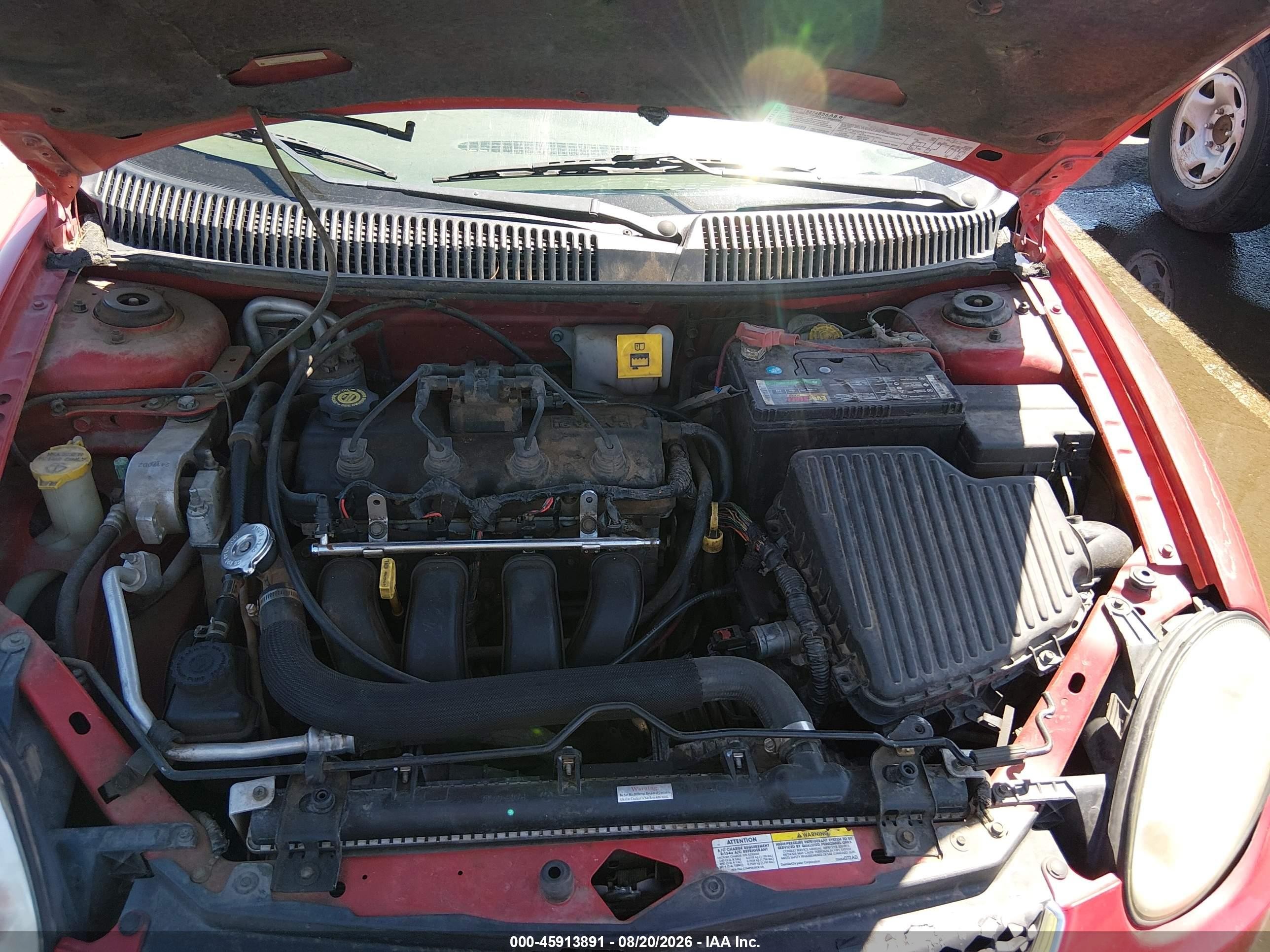 2004 Dodge Neon Se Red vin: 1B3ES26C94D570818