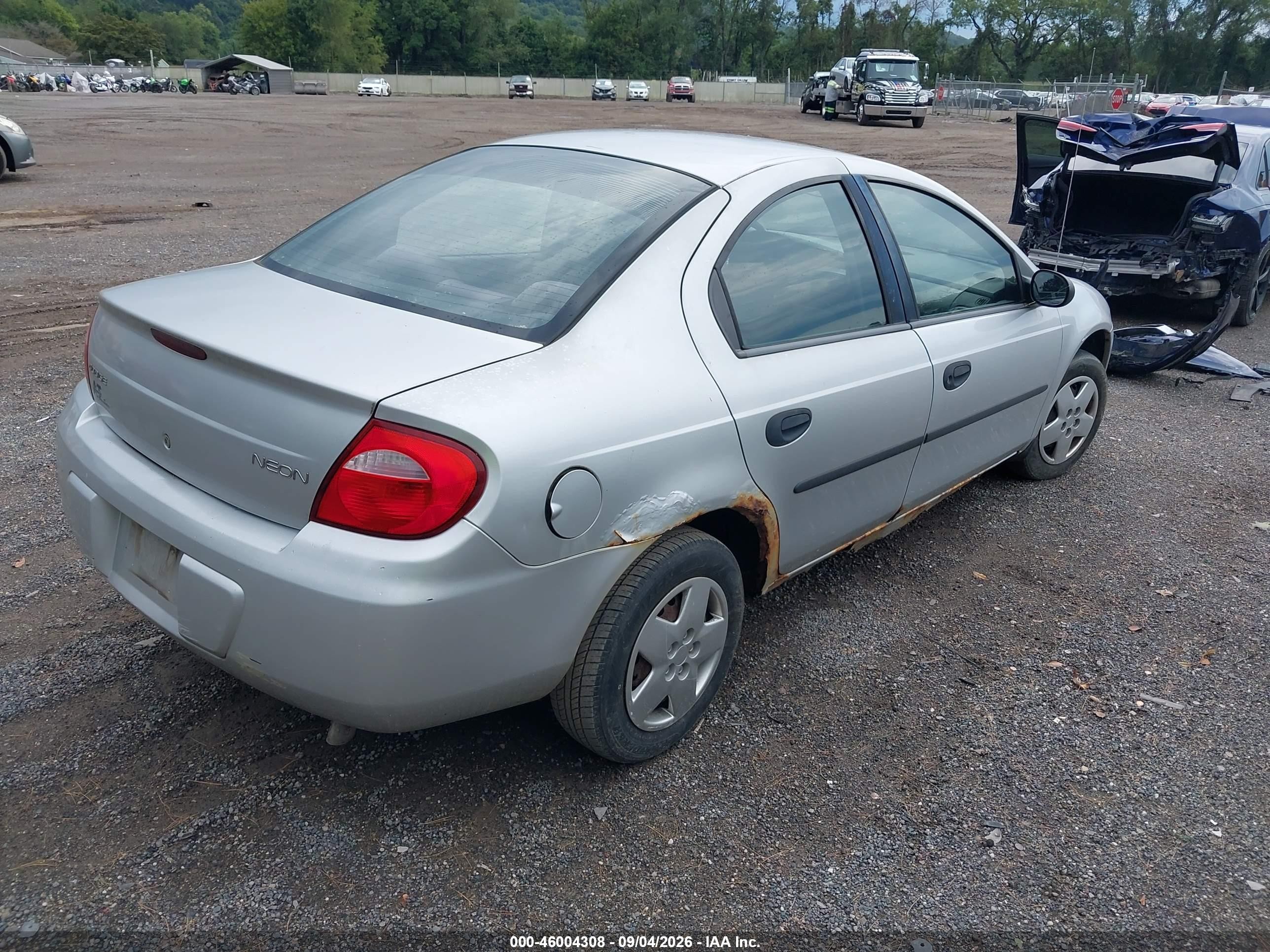 2004 Dodge Neon Se Серебряный vin: 1B3ES26CX4D586106