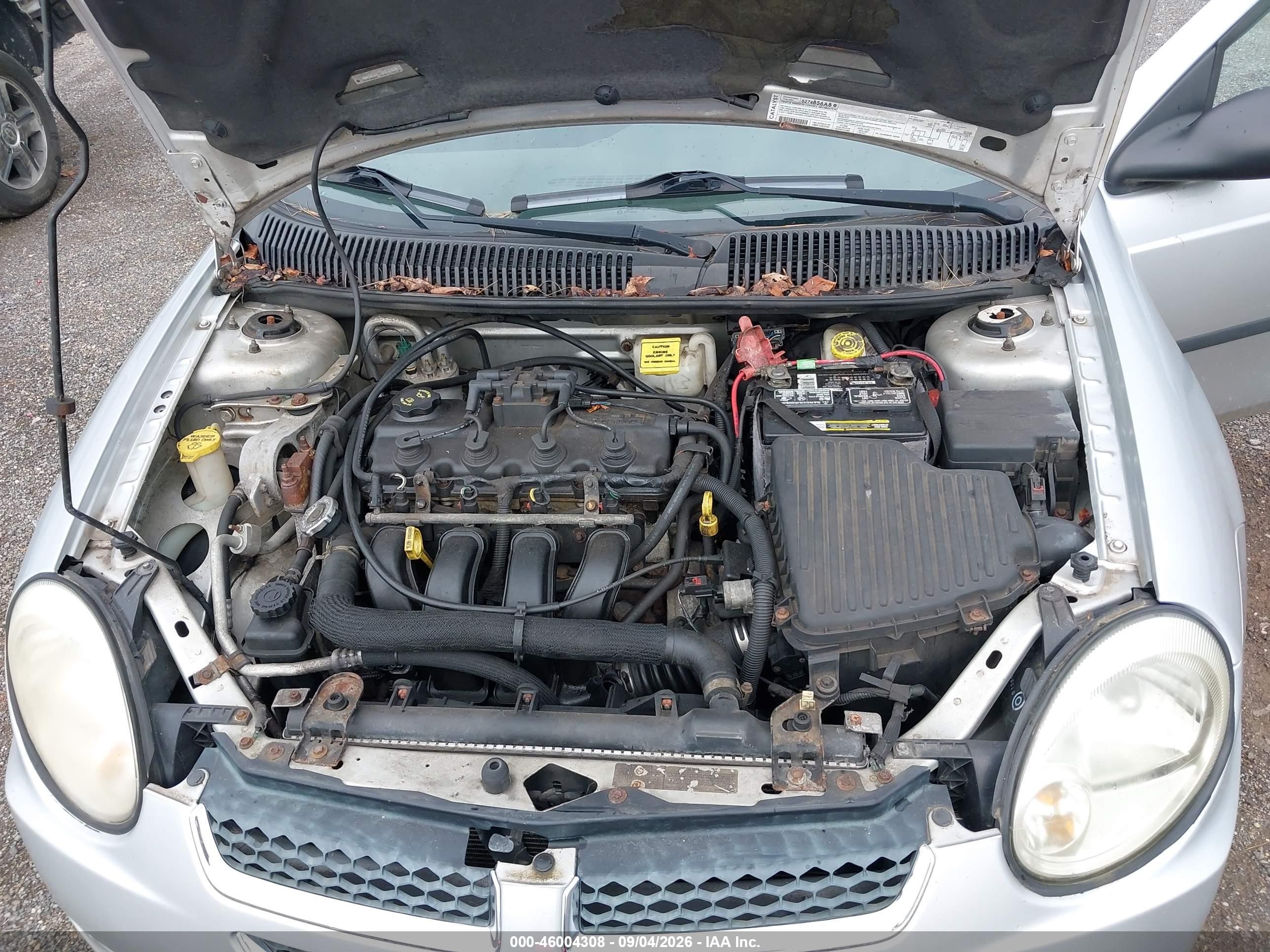 2004 Dodge Neon Se Серебряный vin: 1B3ES26CX4D586106