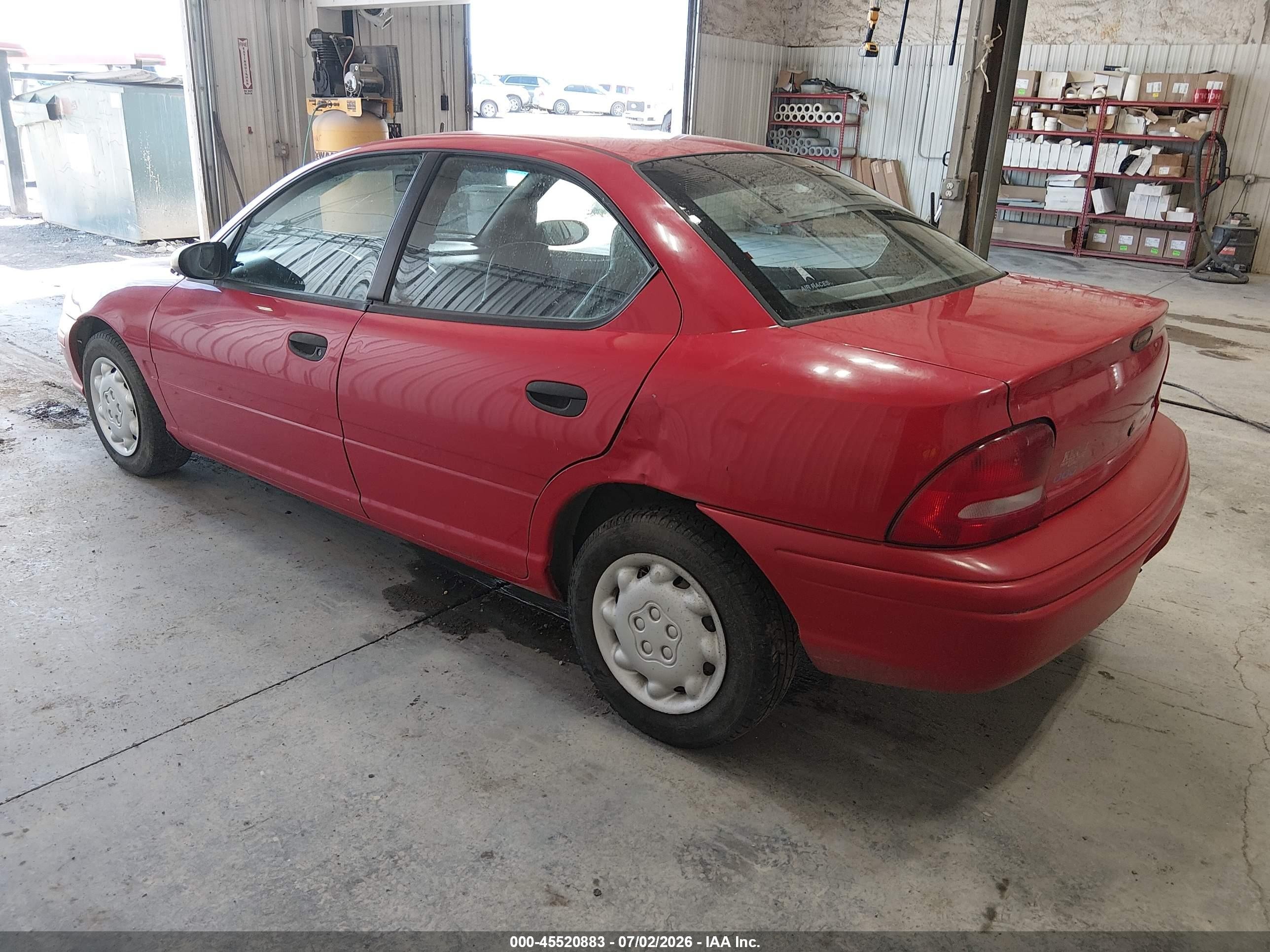 1997 Dodge Neon Ex Red vin: 1B3ES27C1VD315161