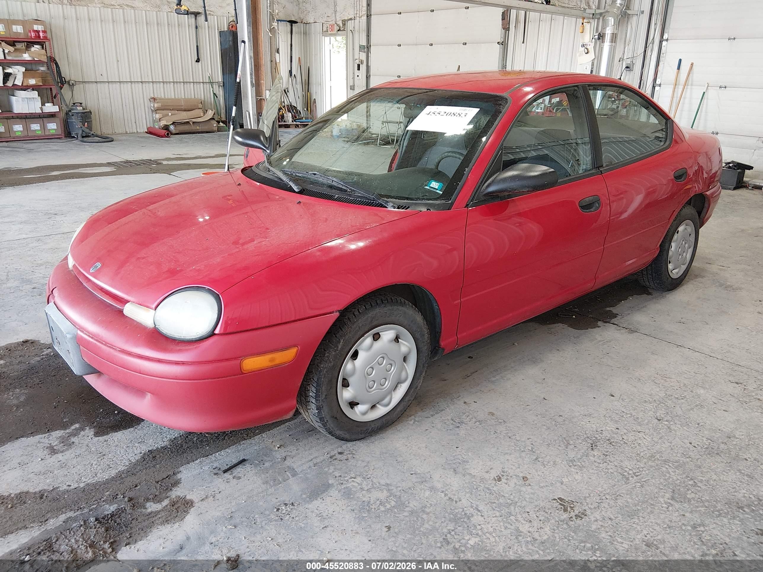 1997 Dodge Neon Ex Red vin: 1B3ES27C1VD315161