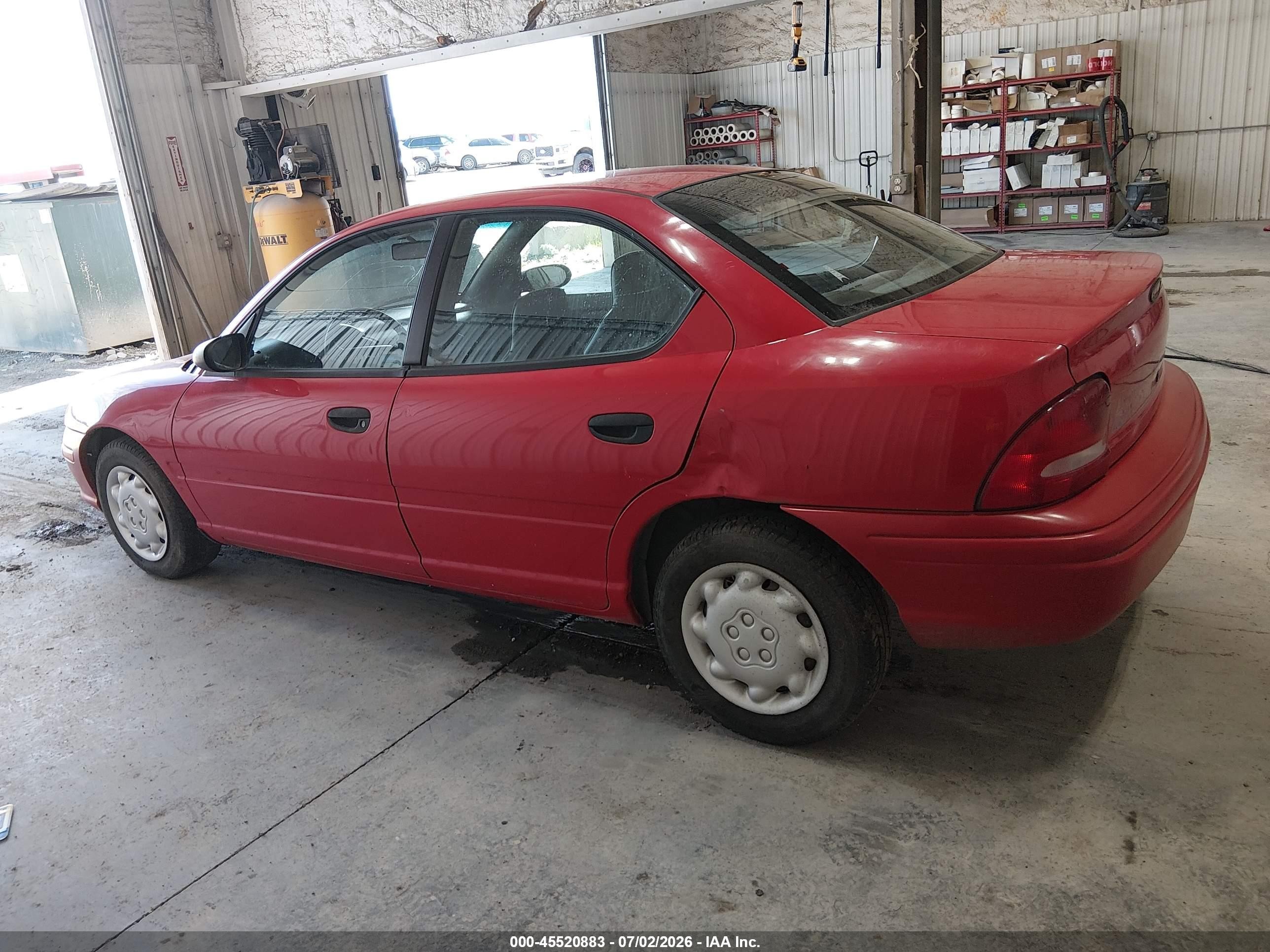 1997 Dodge Neon Ex Red vin: 1B3ES27C1VD315161