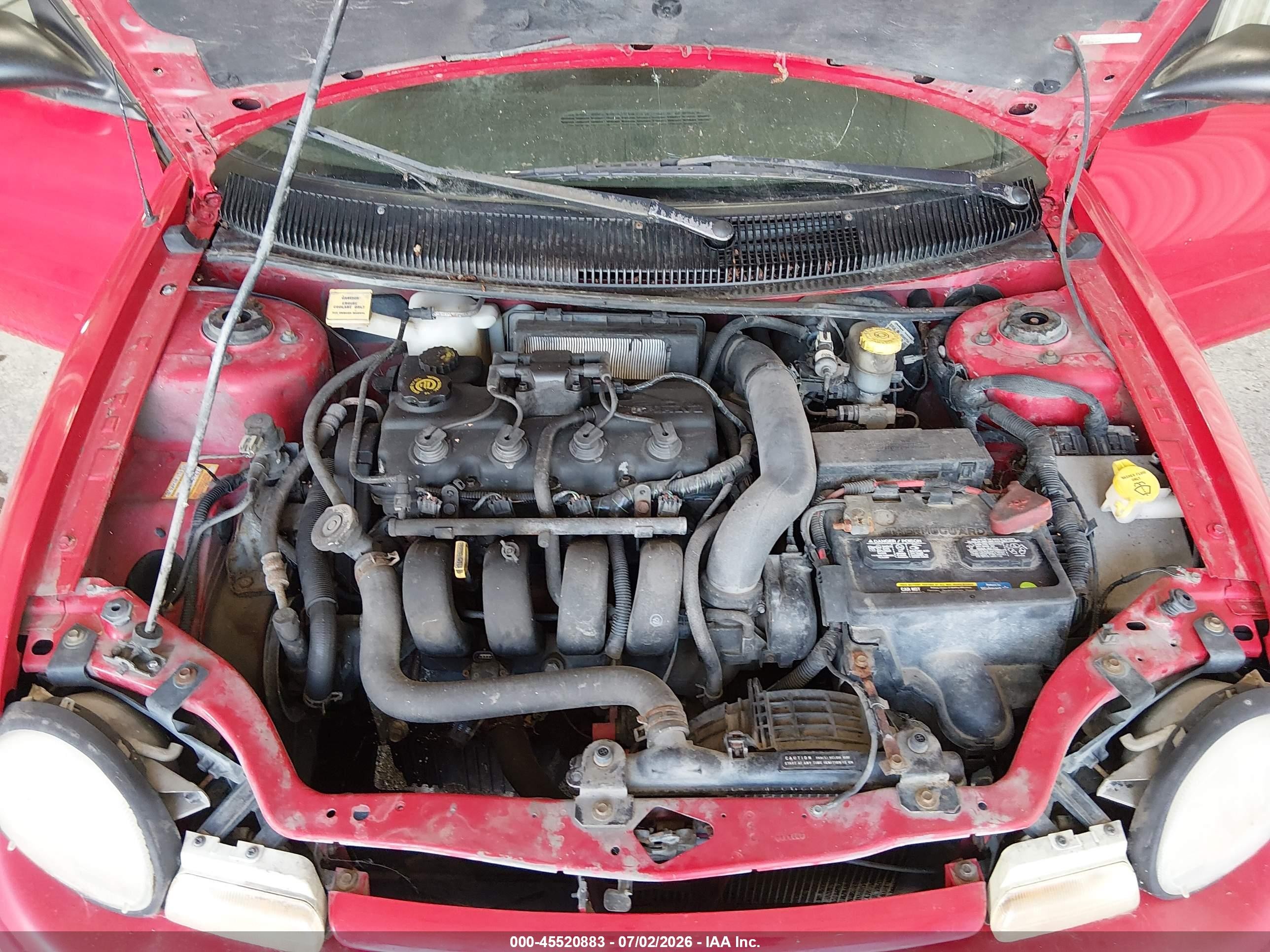 1997 Dodge Neon Ex Red vin: 1B3ES27C1VD315161