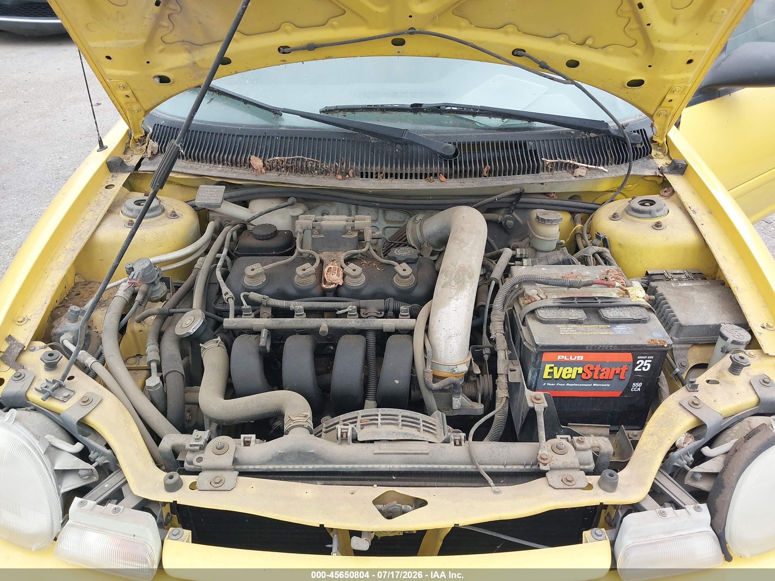 1995 Dodge Neon   Yellow vin: 1B3ES27C2SD584488