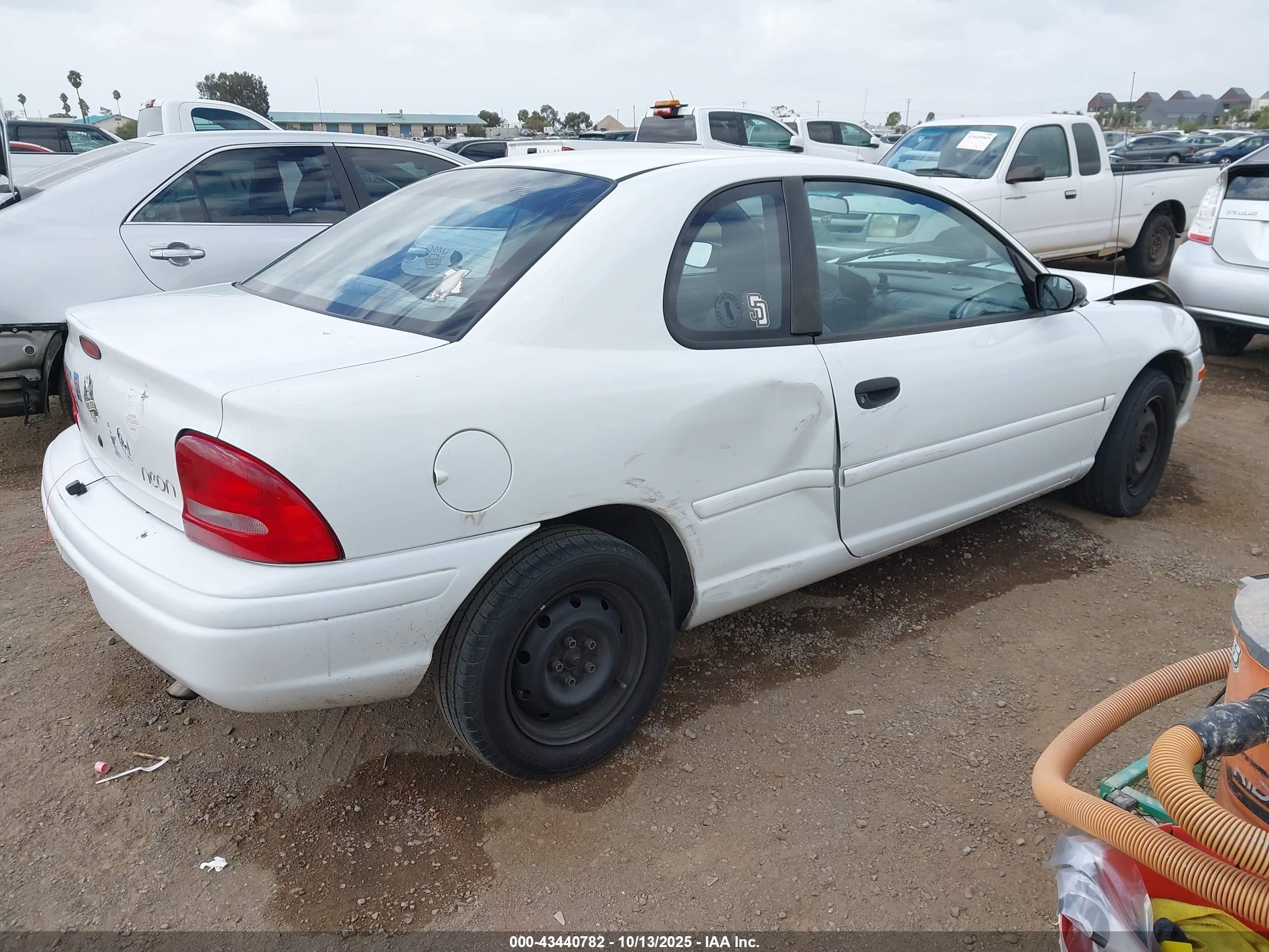 1998 Dodge Neon Competition/highline White vin: 1B3ES42C4WD557513