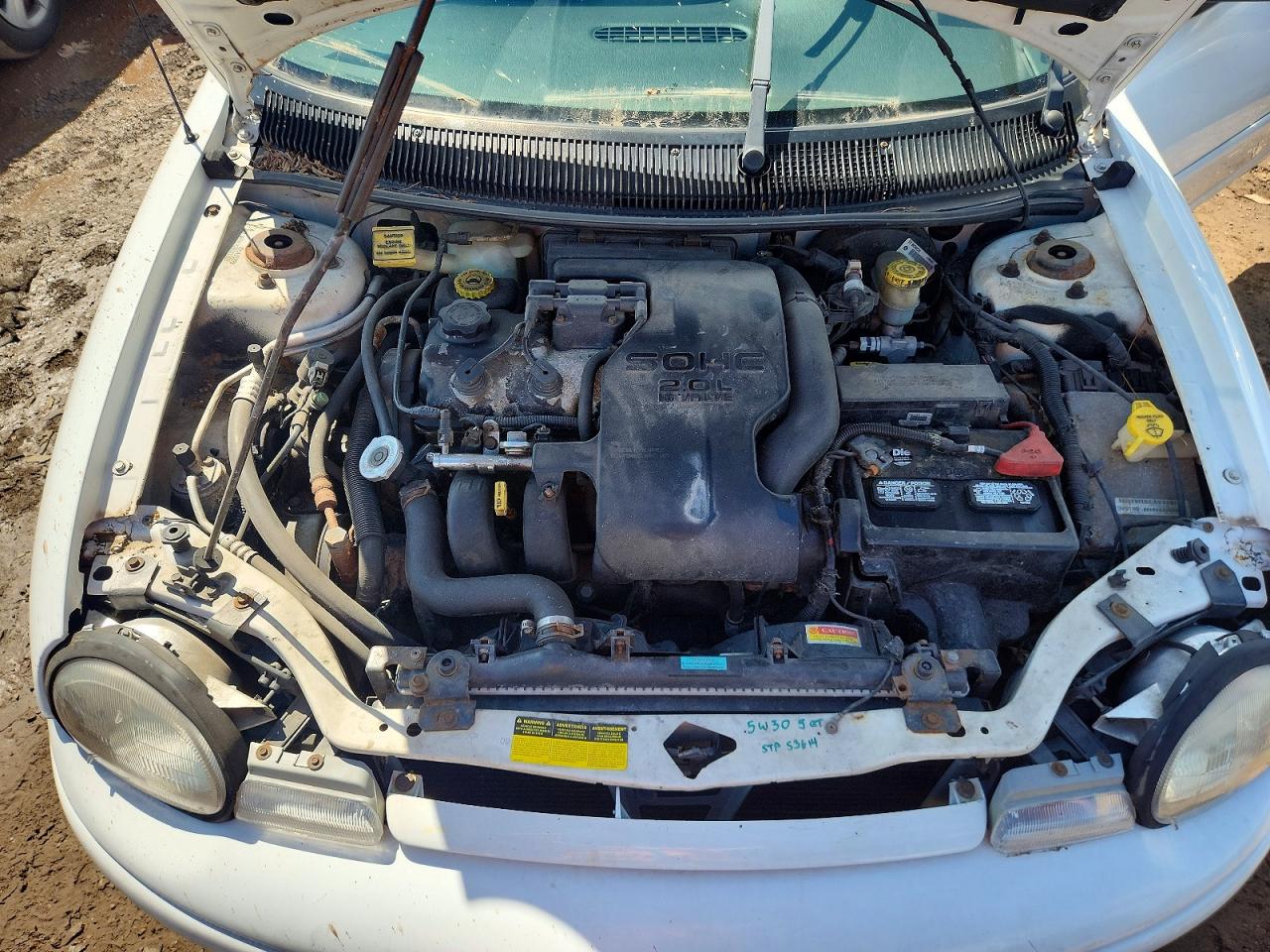 1999 Dodge Neon Highline White vin: 1B3ES42C4XD141527