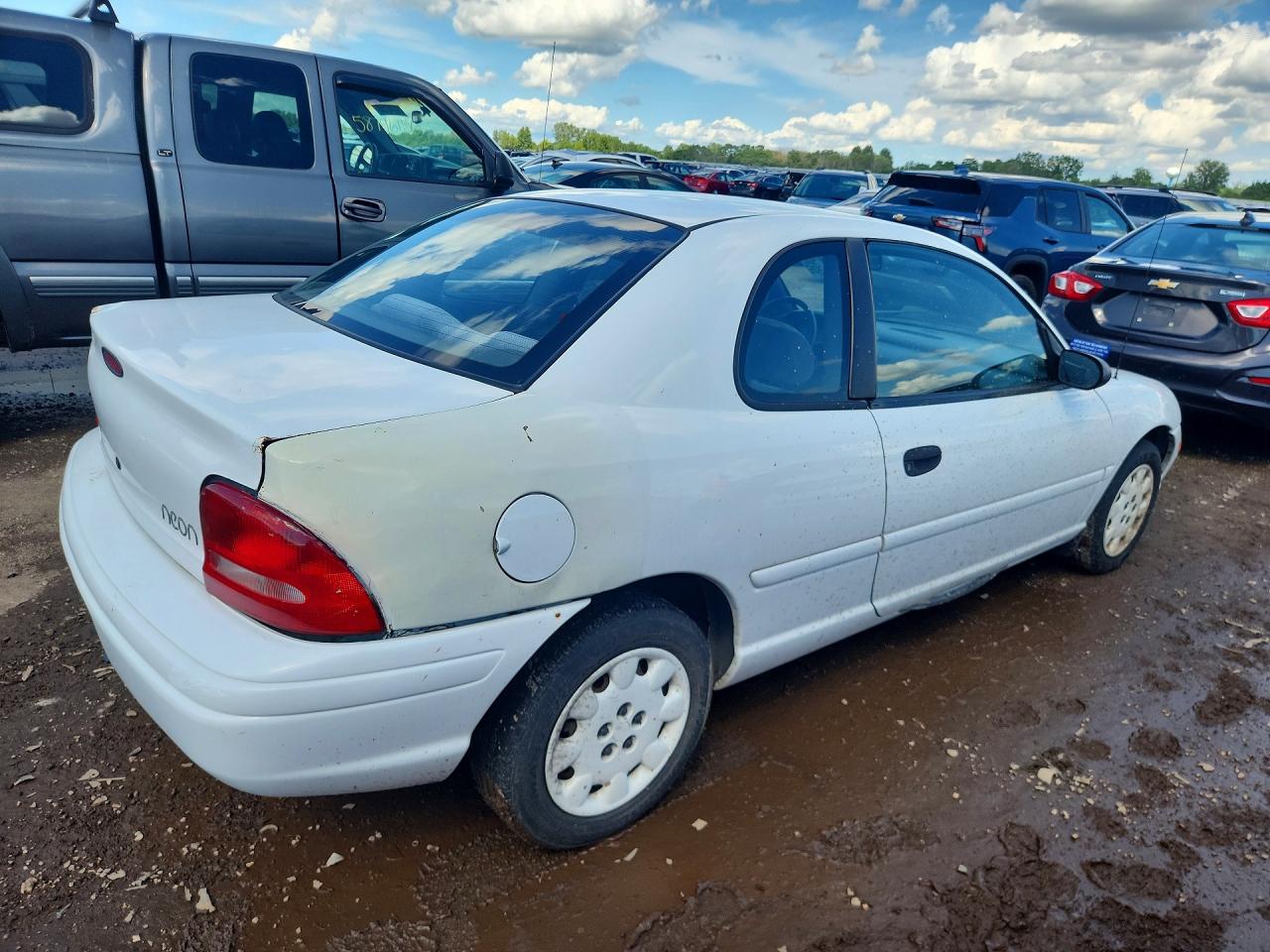 1999 Dodge Neon Highline White vin: 1B3ES42C4XD141527