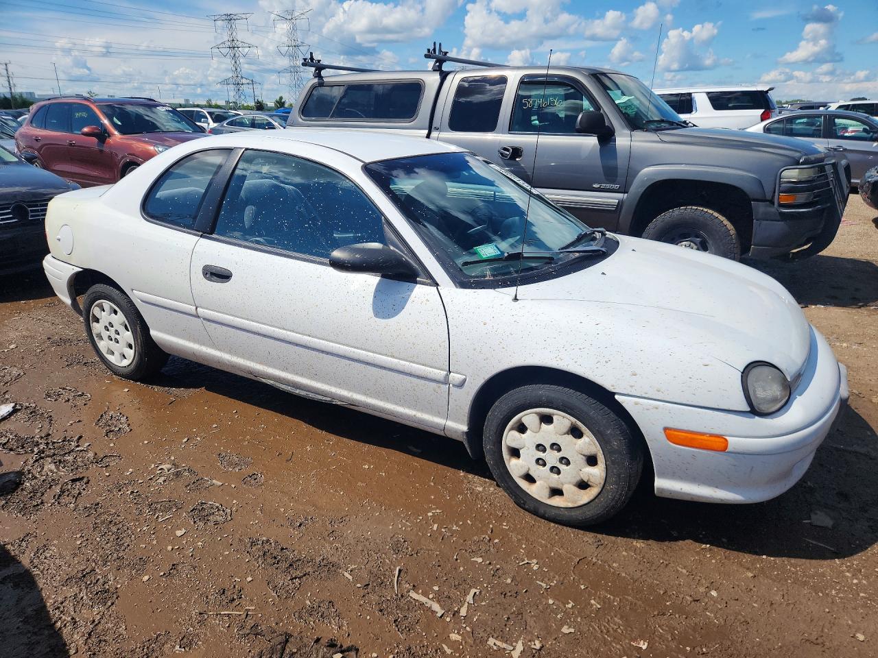 1999 Dodge Neon Highline White vin: 1B3ES42C4XD141527