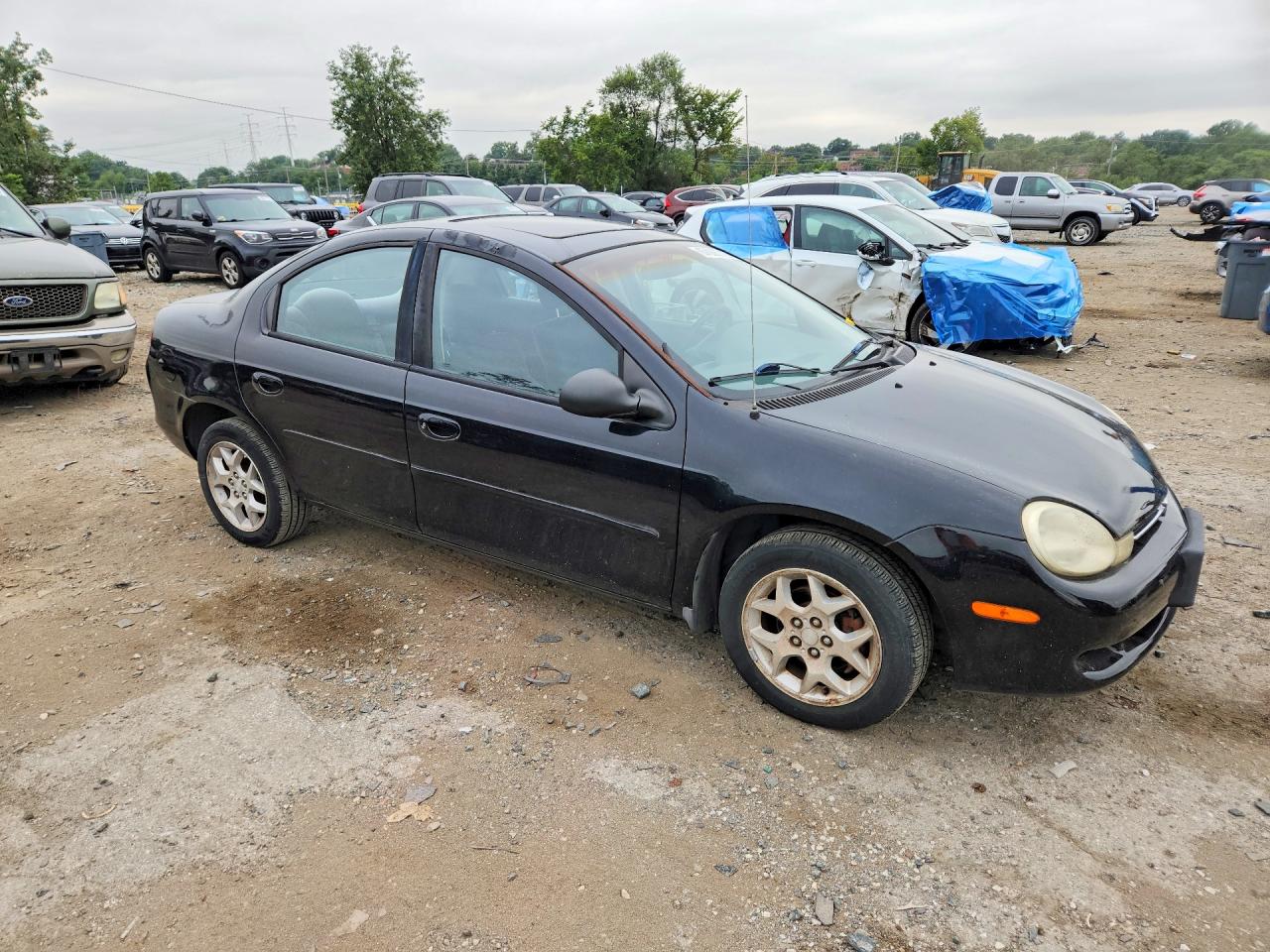 2001 Dodge Neon Se Черный vin: 1B3ES46C01D262962