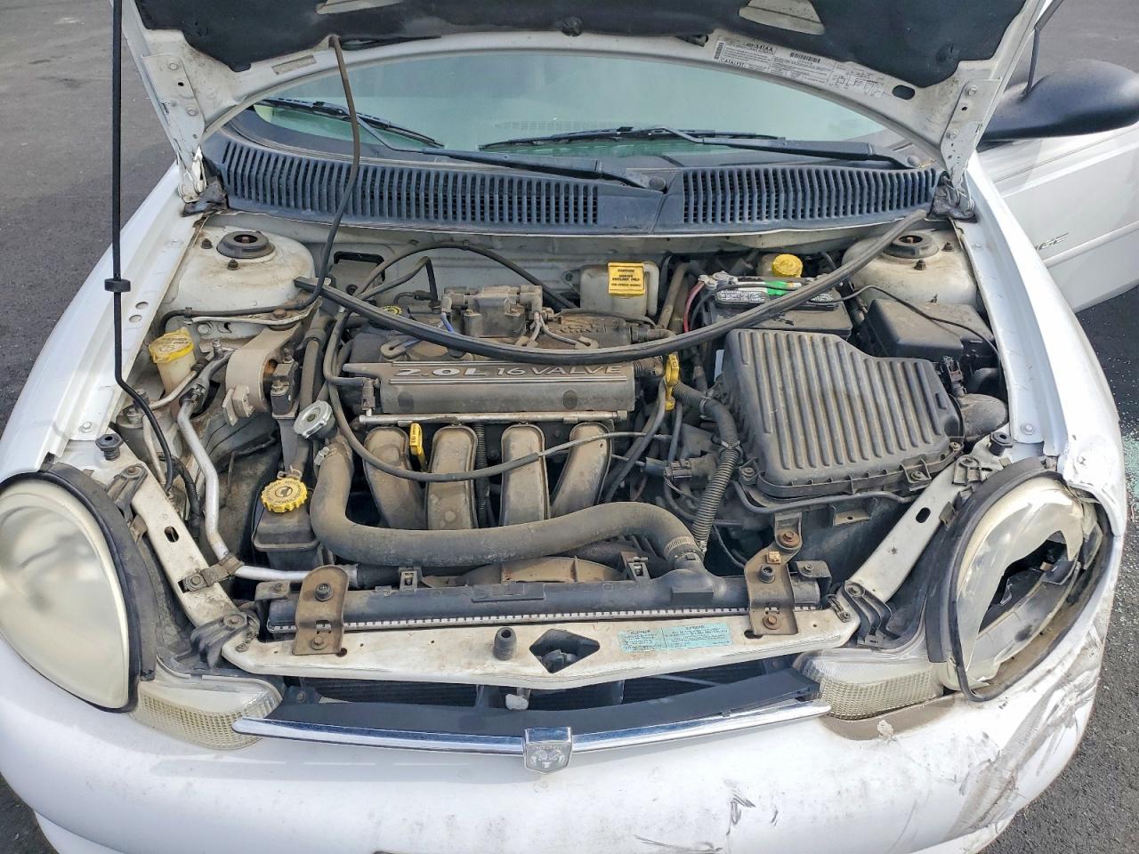 2000 Dodge Neon Base White vin: 1B3ES46C0YD697961