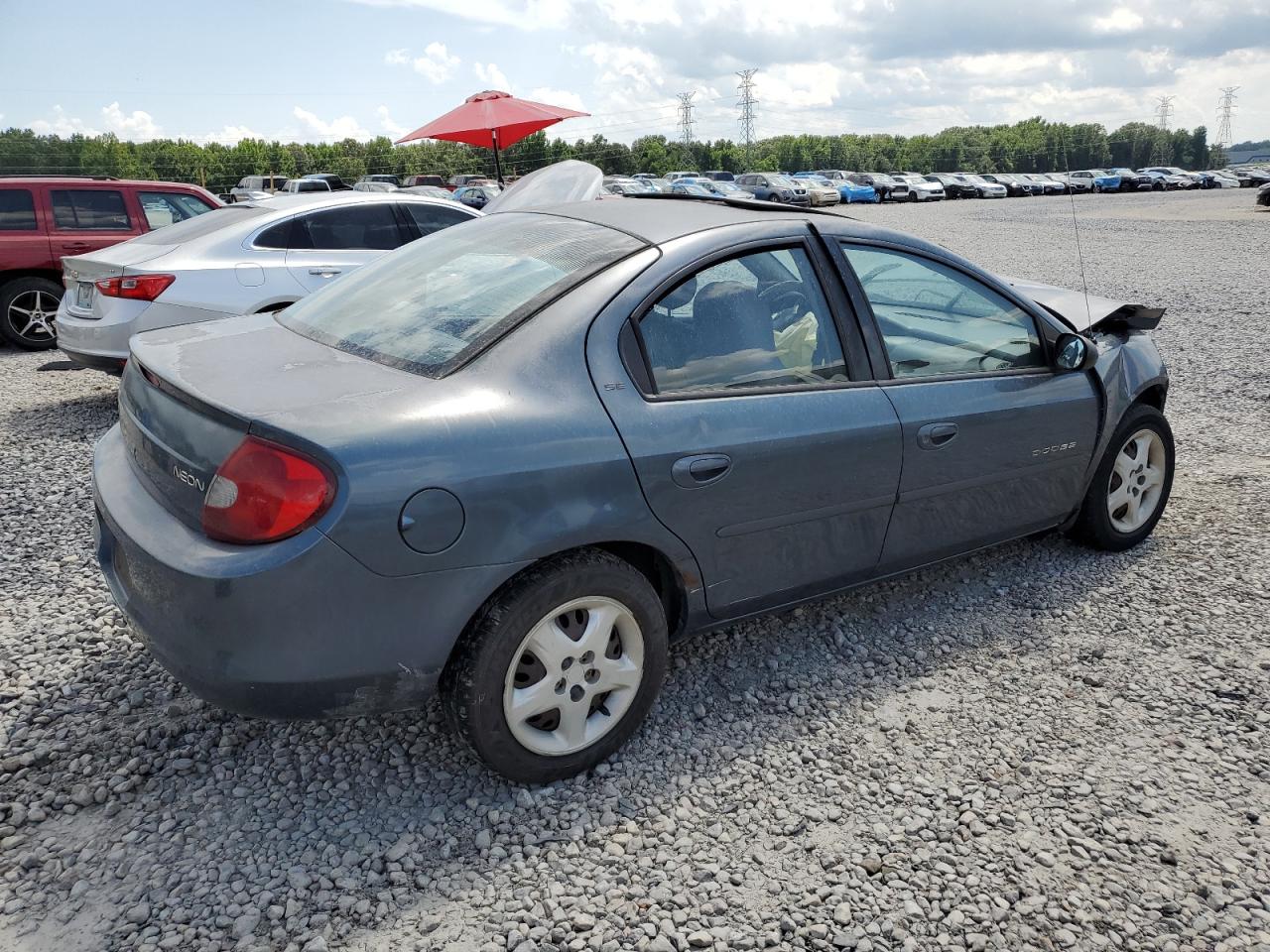 2001 Dodge Neon Se Gray vin: 1B3ES46C11D178200