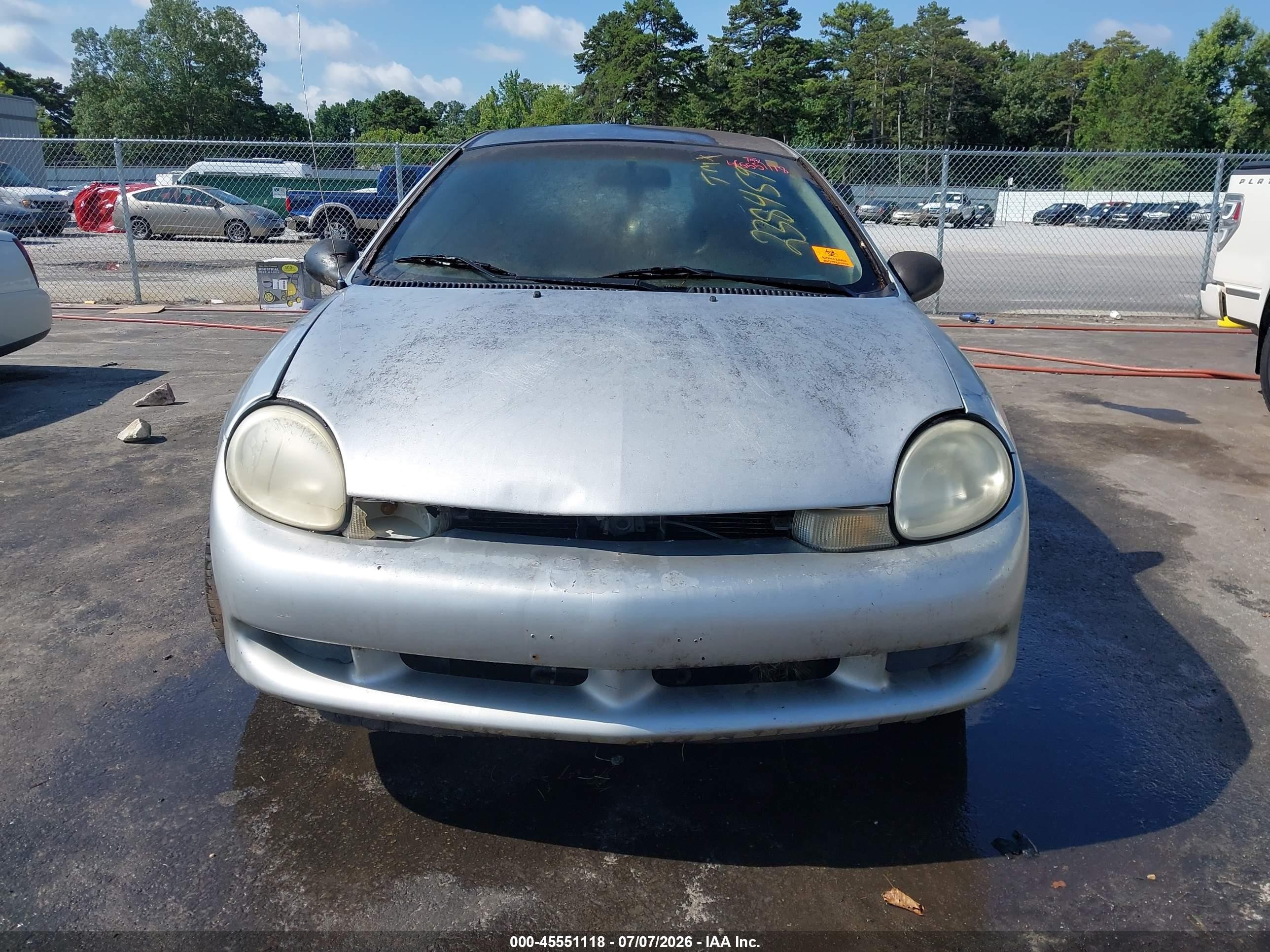 2001 Dodge Neon Se Silver vin: 1B3ES46C31D238459