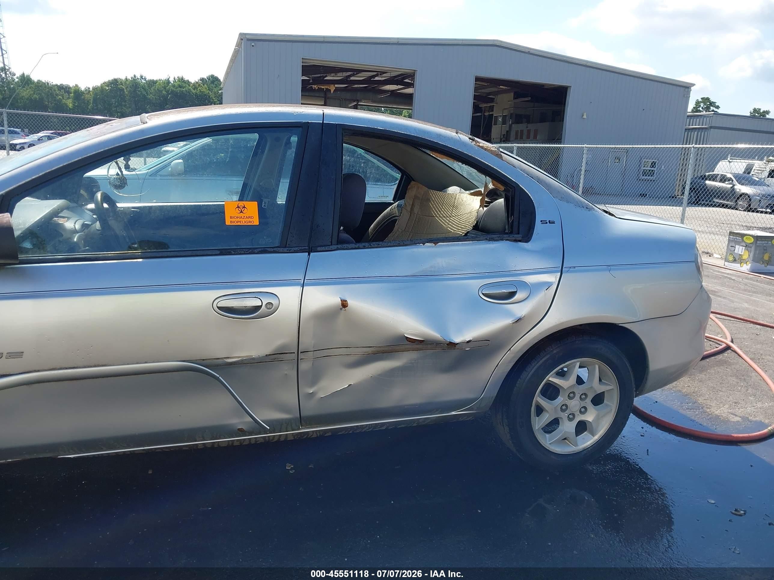 2001 Dodge Neon Se Silver vin: 1B3ES46C31D238459