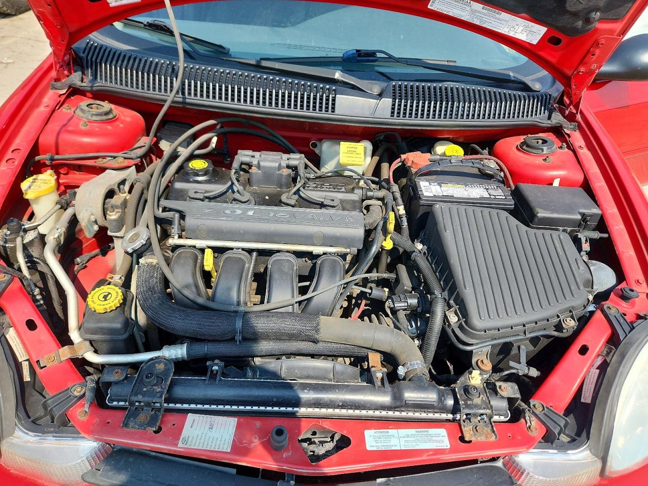 2000 Dodge Neon Base Красный vin: 1B3ES46C3YD809023