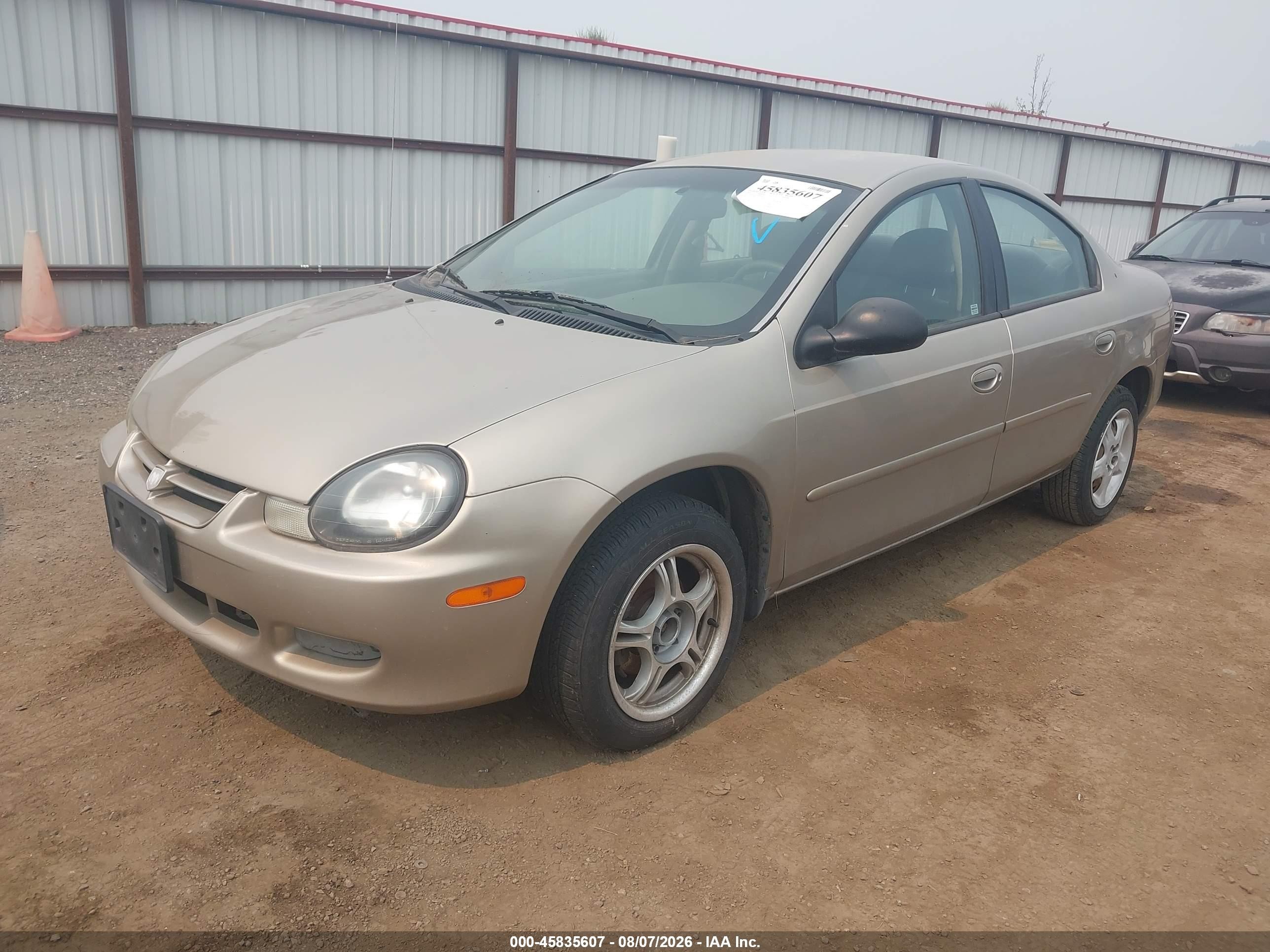 2002 Dodge Neon Se Champagne vin: 1B3ES46C52D634412