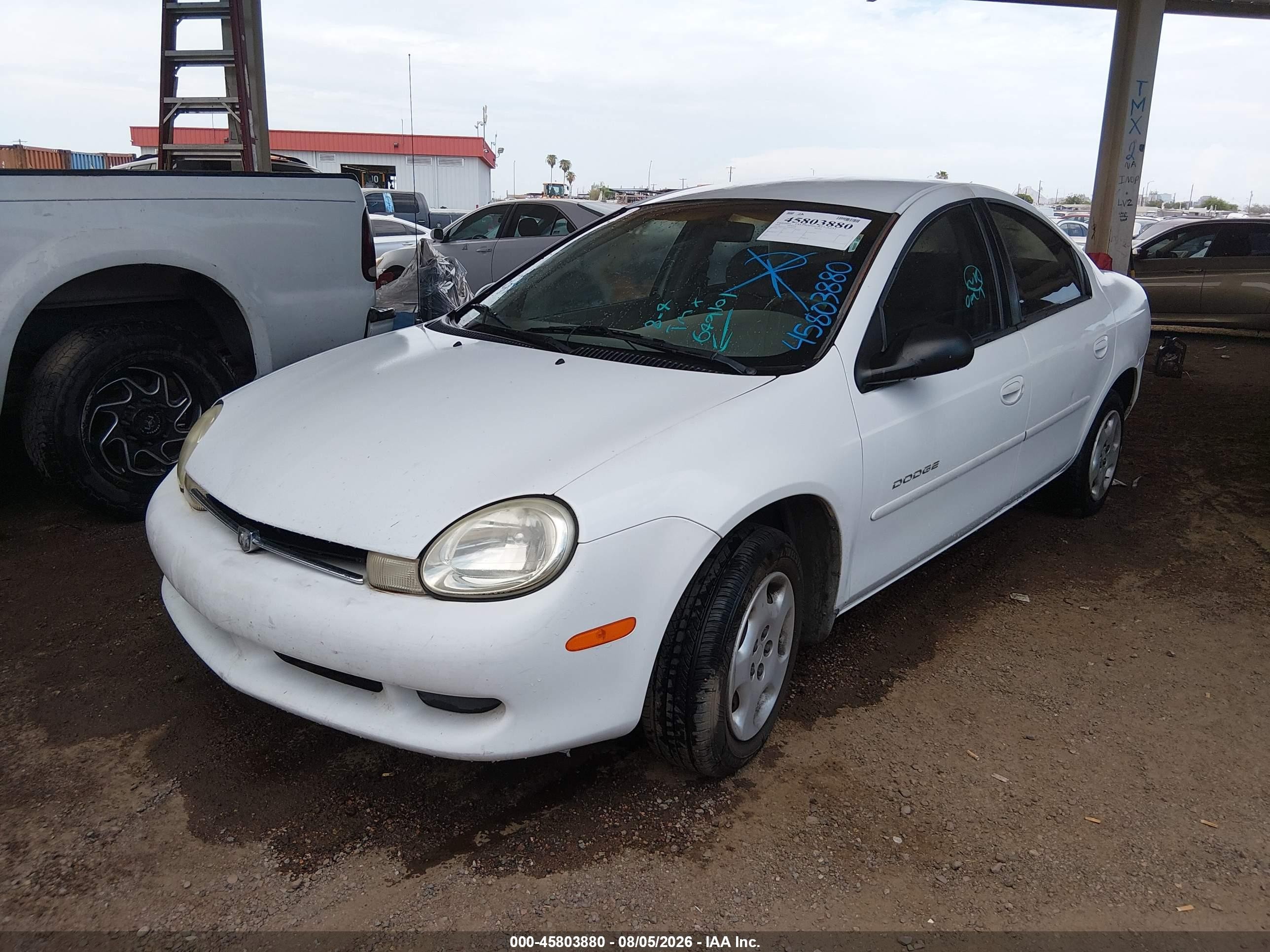 2000 Dodge Neon Highline White vin: 1B3ES46C7YD649101