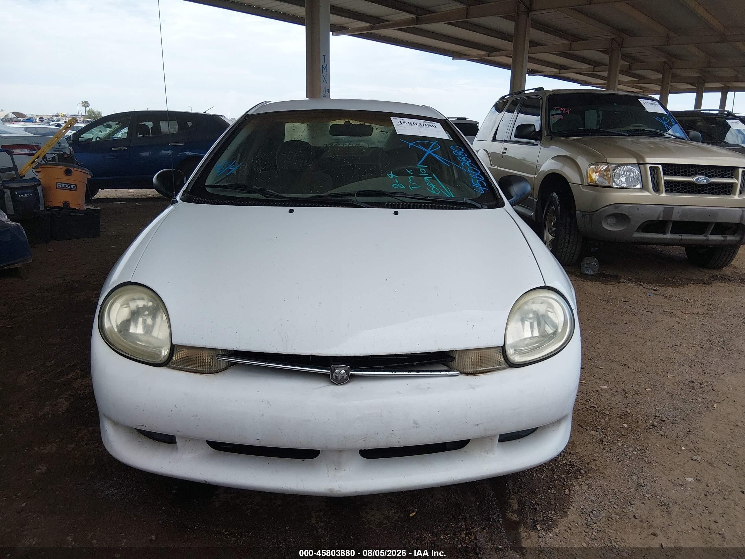 2000 Dodge Neon Highline White vin: 1B3ES46C7YD649101