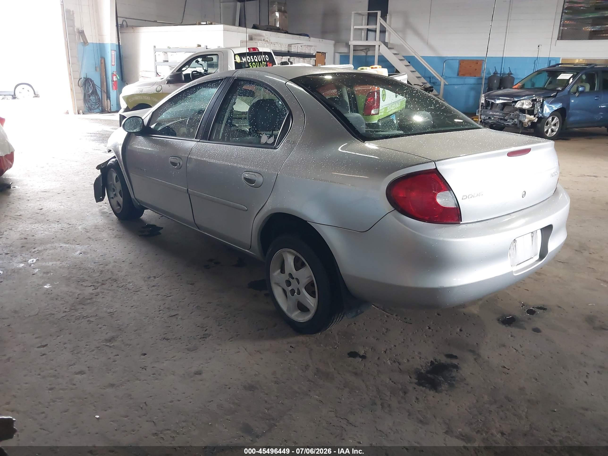 2001 Dodge Neon Se Silver vin: 1B3ES46C81D130189