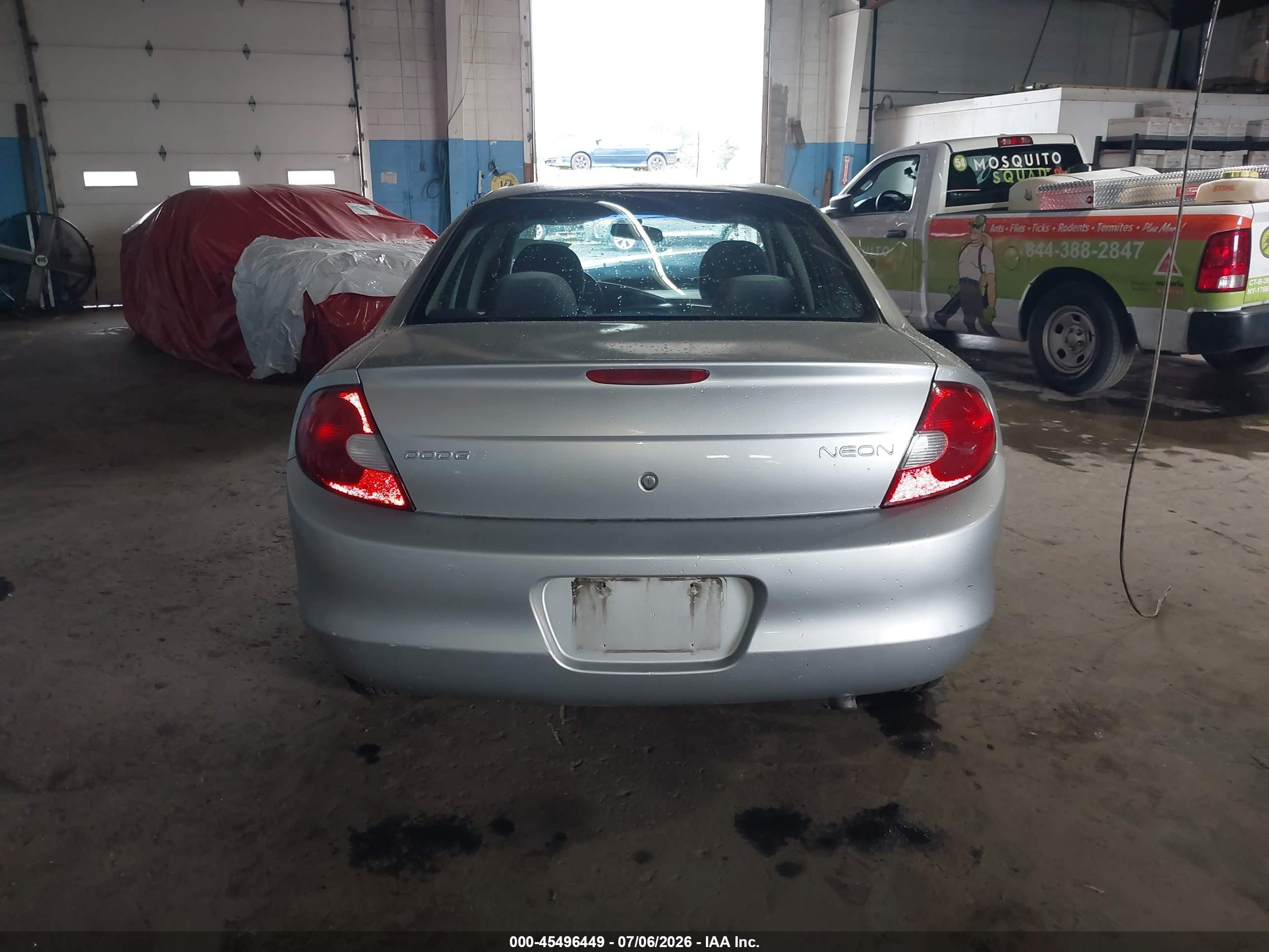 2001 Dodge Neon Se Silver vin: 1B3ES46C81D130189