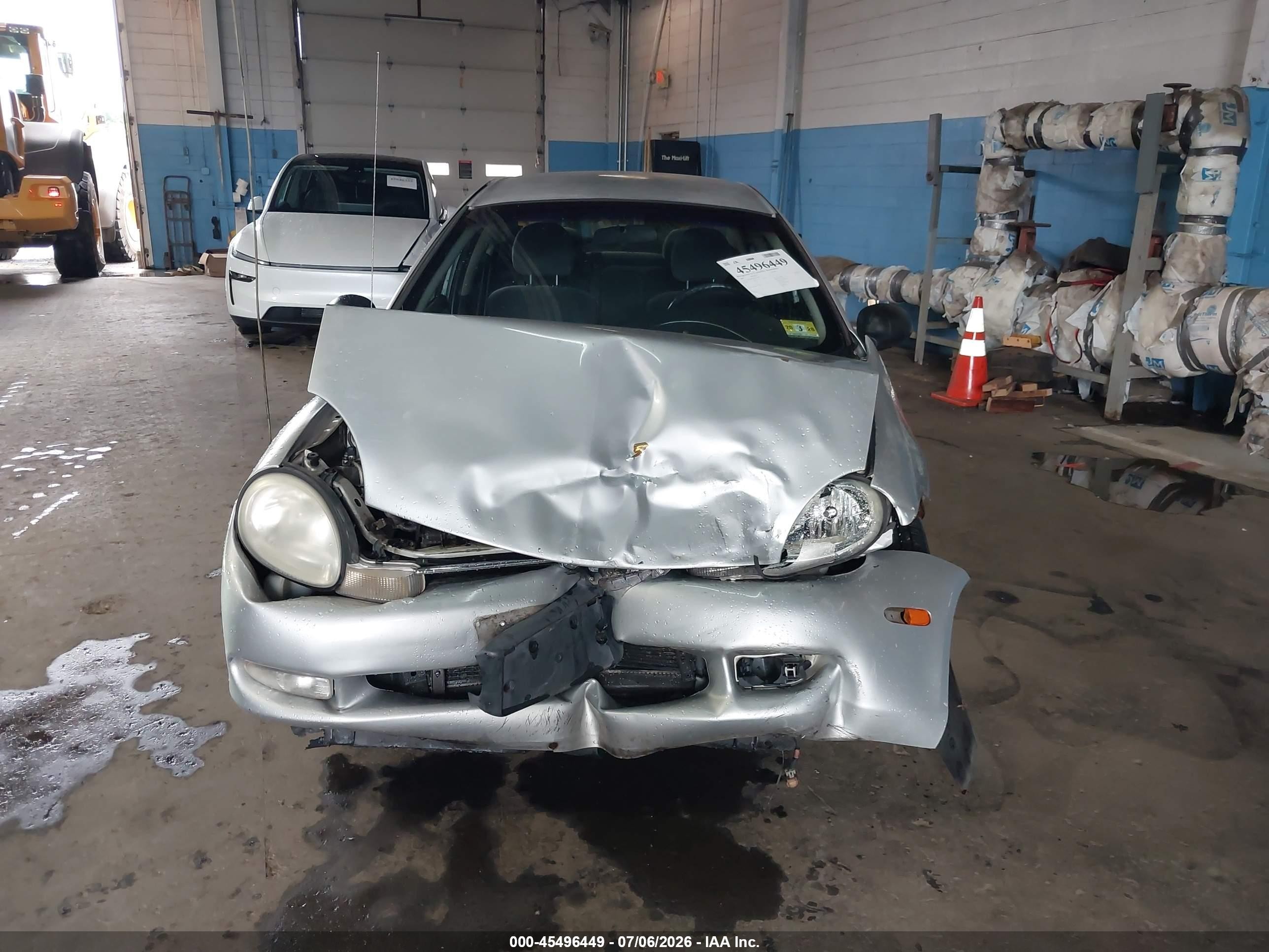 2001 Dodge Neon Se Silver vin: 1B3ES46C81D130189