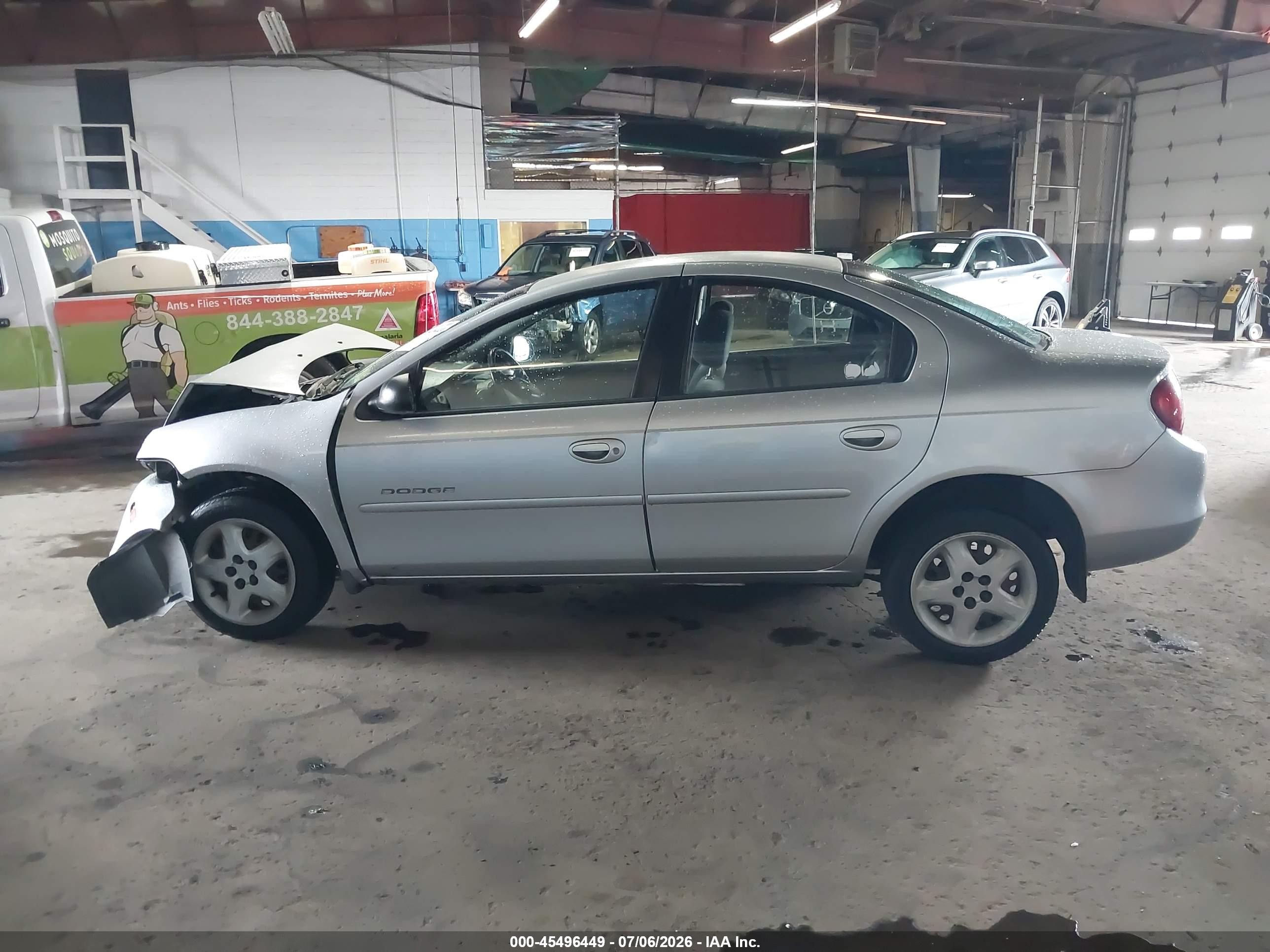 2001 Dodge Neon Se Silver vin: 1B3ES46C81D130189